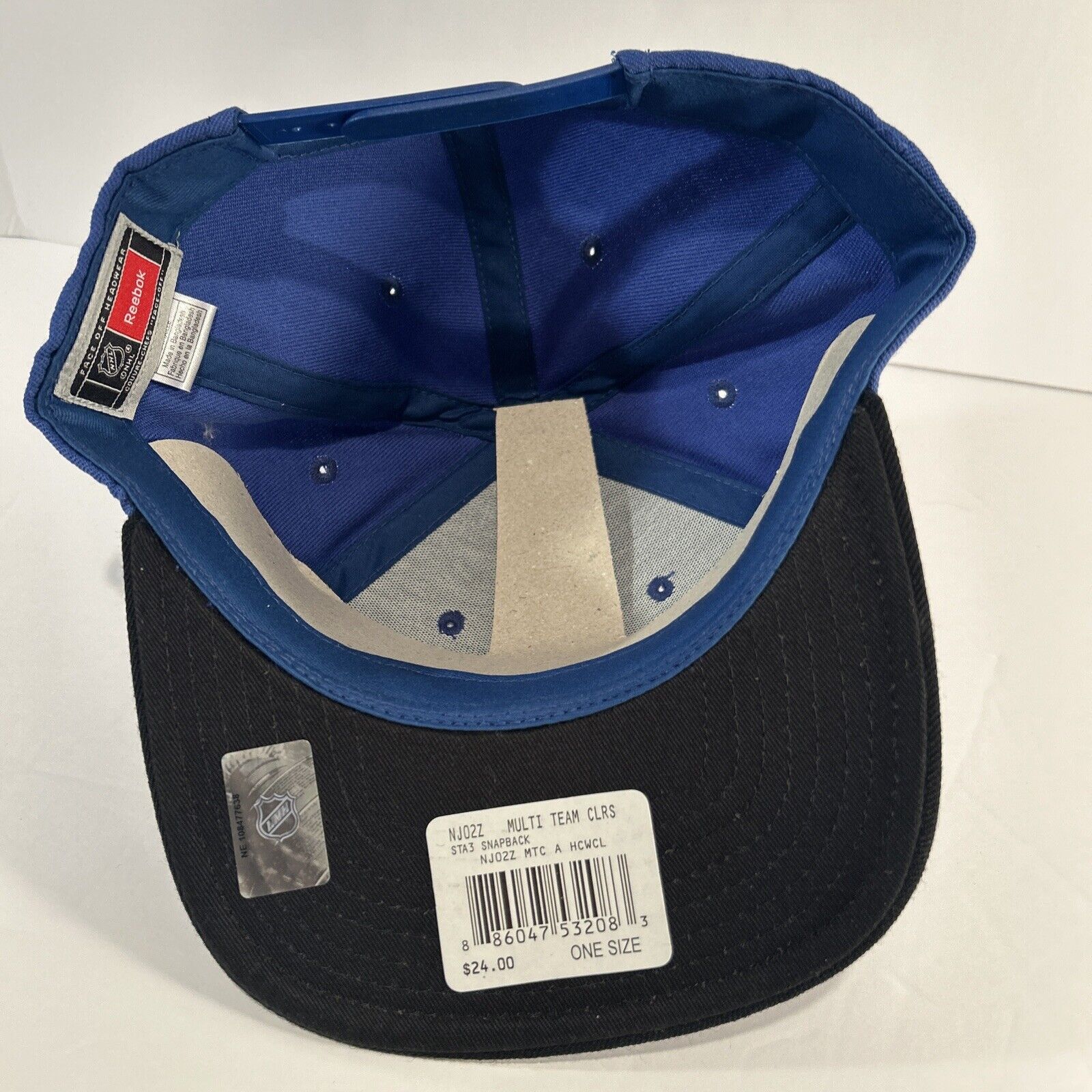 Reebok NHL 2012 Winter Classic Snapback Hat Blue Black Cap NWT OSFA