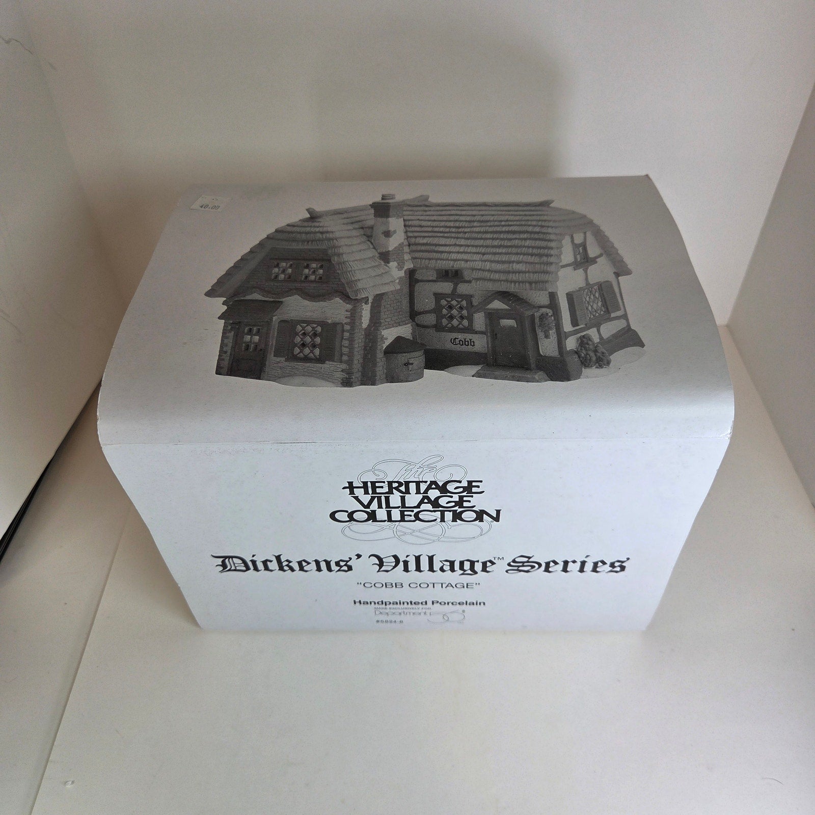 Dept 56 Dickens' Village Cobb Cottage Lighted Building 1991 w/ Box