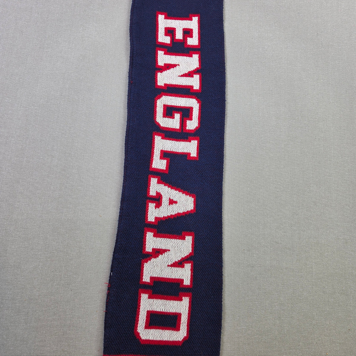 New England Patriots GOAT 12 Tom Brady Knit Fringe Scarf 58 Inch NFL Blue
