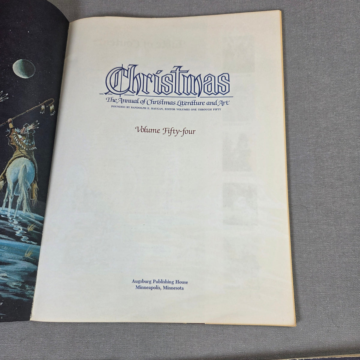 Vintage Christmas Annual Holiday Books Lot Augsburg Vol 37 40 44 1967 1970 1984