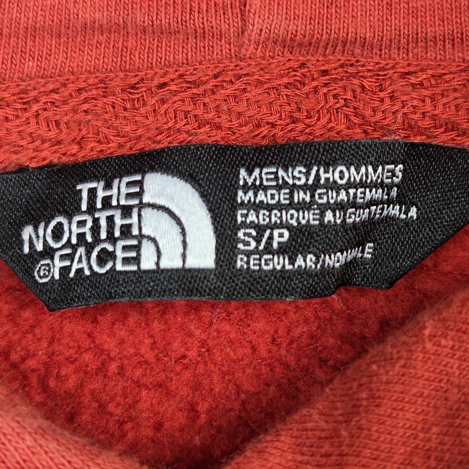 The North Face Fox Graphic Logo Hoodie Mens Small Pullover Sweatshirt Red