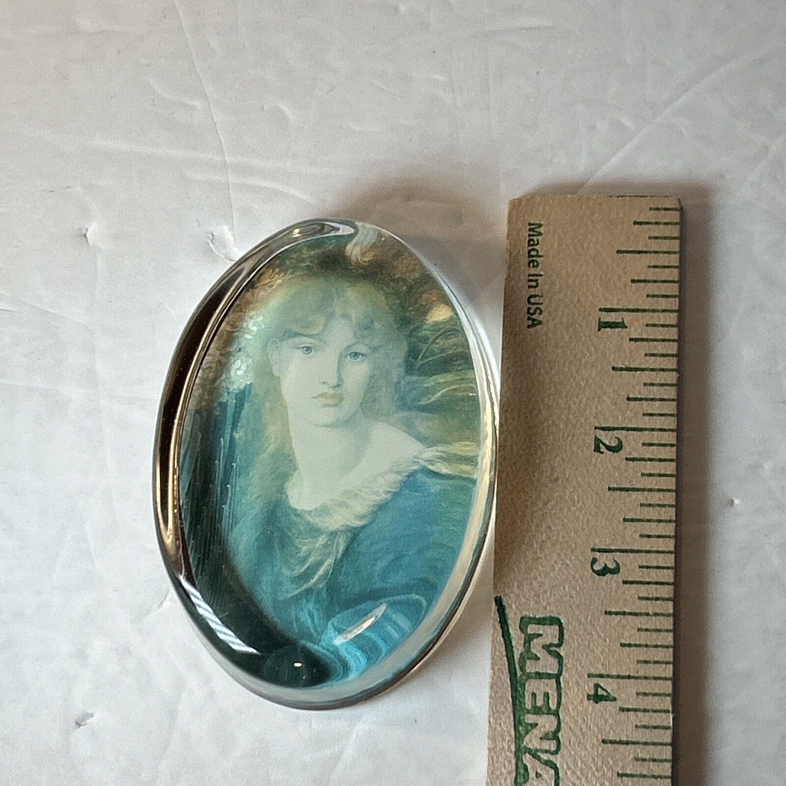 Vintage Past Times La Ghirlandata Paperweight by Dante Gabriel Rossetti
