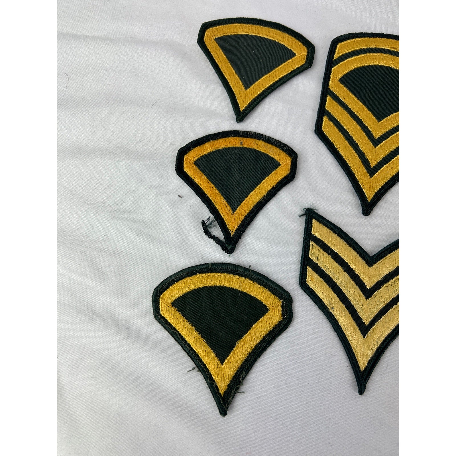 Vintage Military Rank Patch Lot Chevron Eagle Insignia 13pc