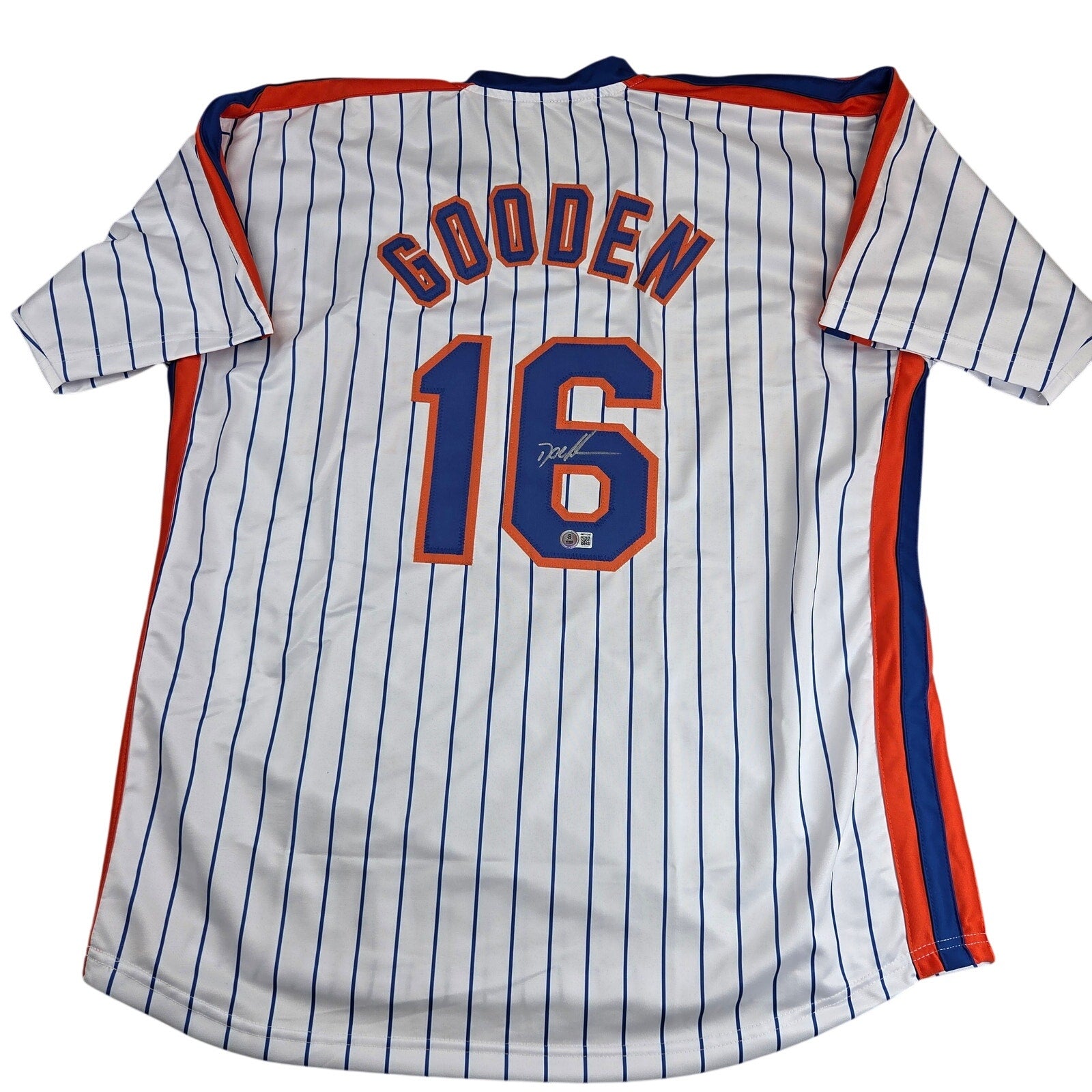 Dwight Doc Gooden Signed Custom New York Mets Jersey BAS Witness Auto