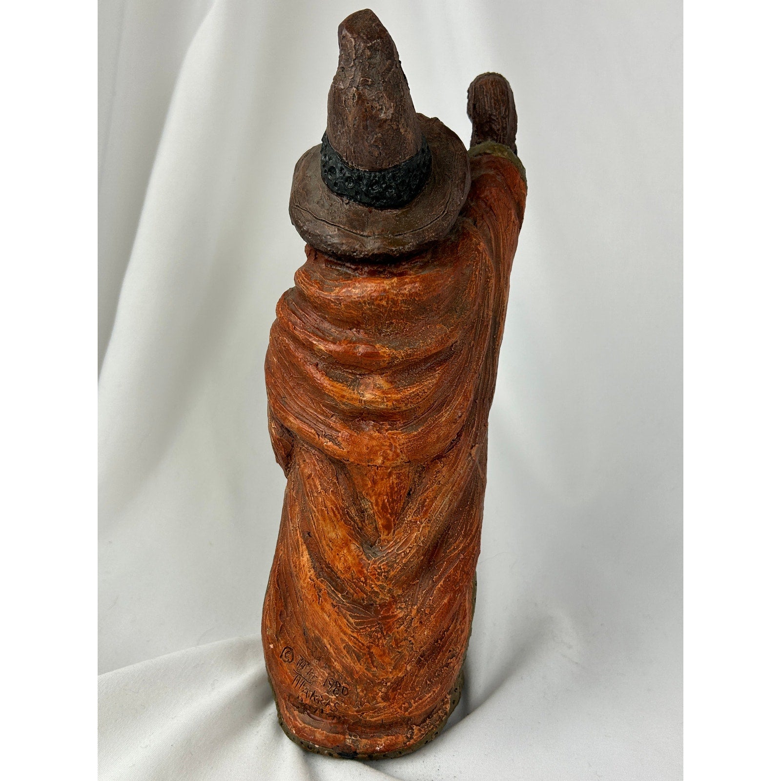 Mike Makras Gandalf Sculpture Hand Painted Wizard Figure Vintage Art 1980
