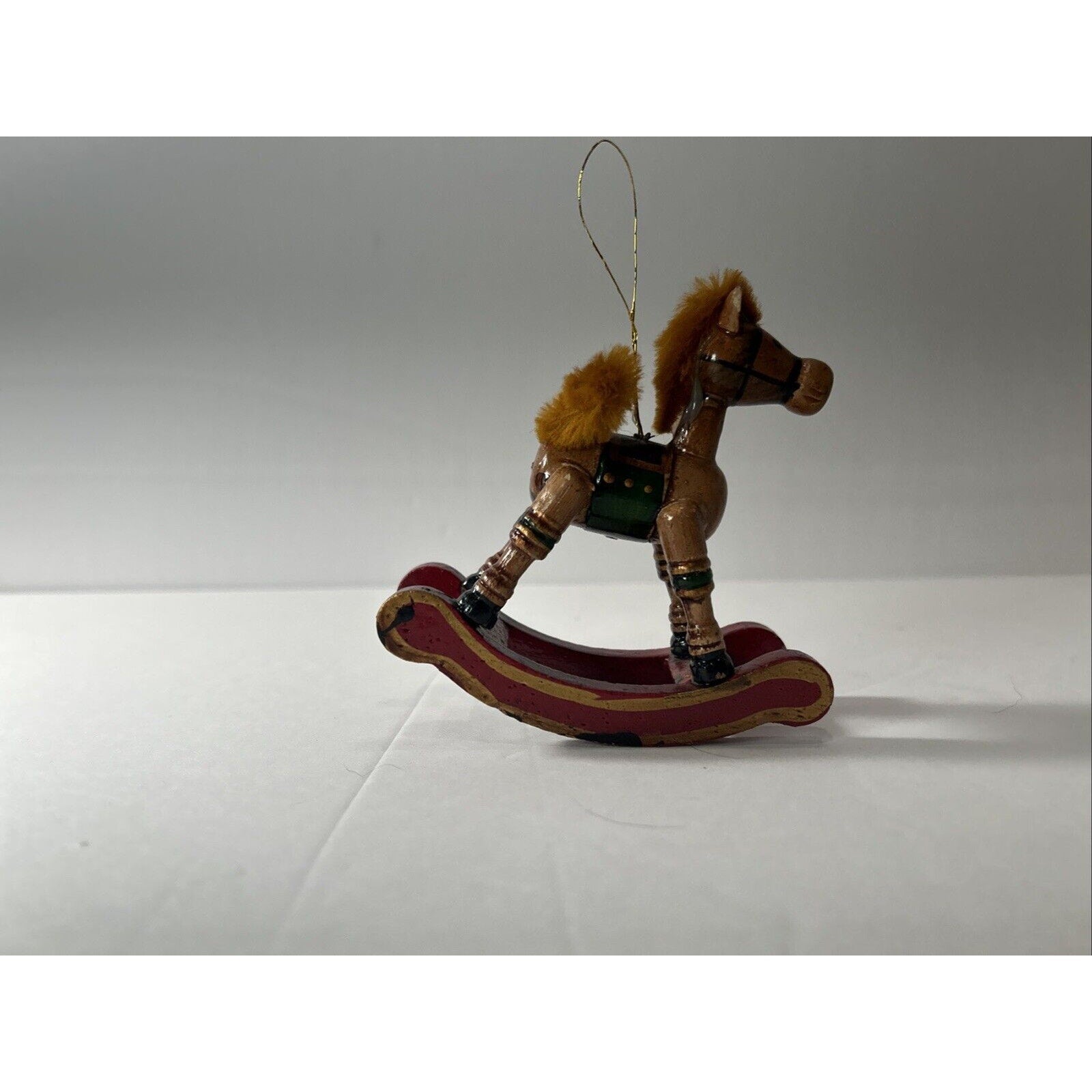 Christmas Ornament Lot of 6 – Wood, Ceramic & Crochet Holiday Mix