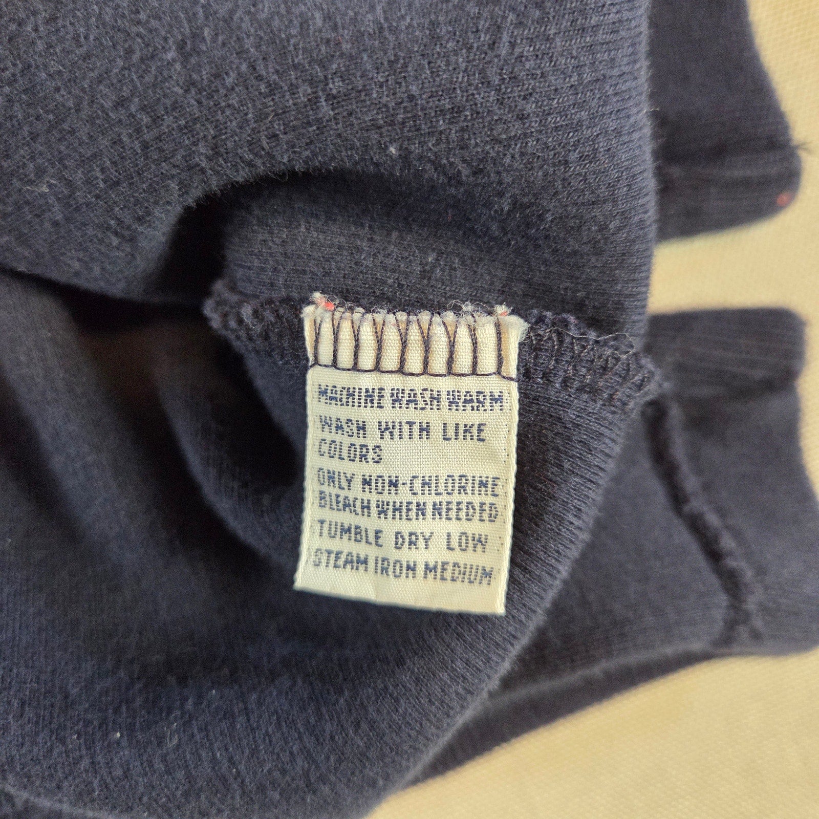 Polo Ralph Lauren Men’s Navy Blue Cotton 1/4 Zip Mock Neck Sweater Size XL