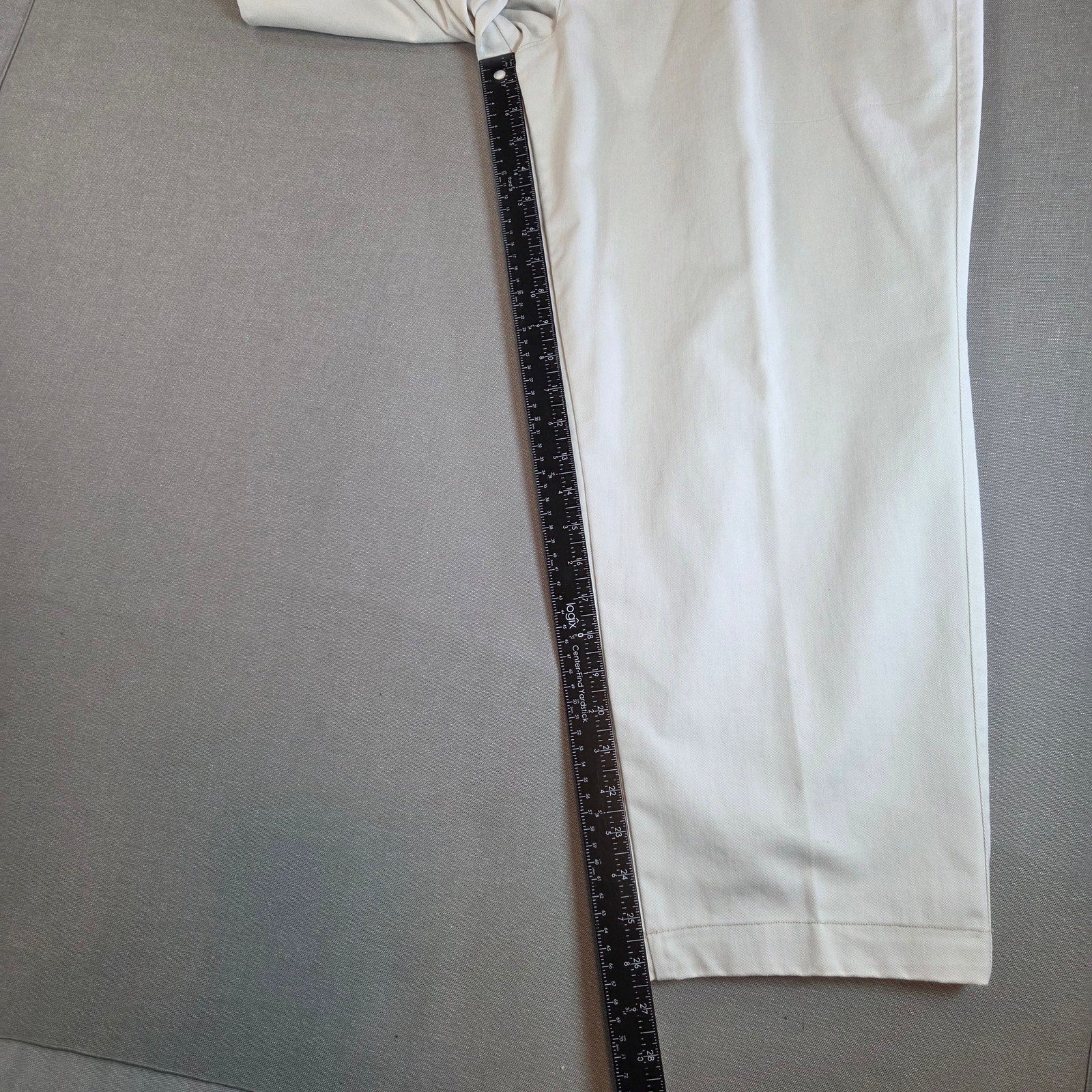 Hill & Archer Men’s Khaki 100% Cotton Pants 38x29 Casual Chino Style
