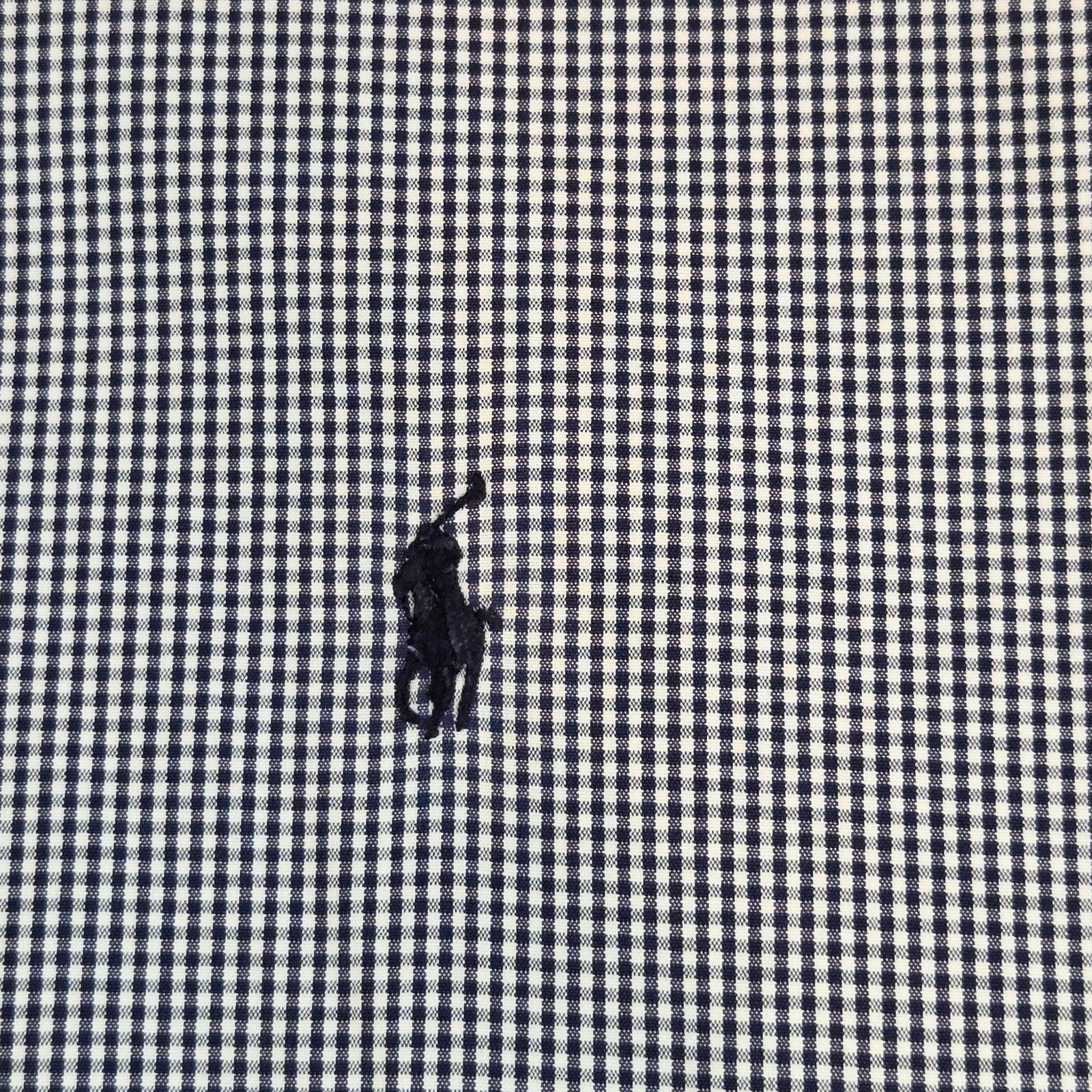 Ralph Lauren Blake Blue Check Button Down Shirt Men’s Size M Two-Ply Cotton