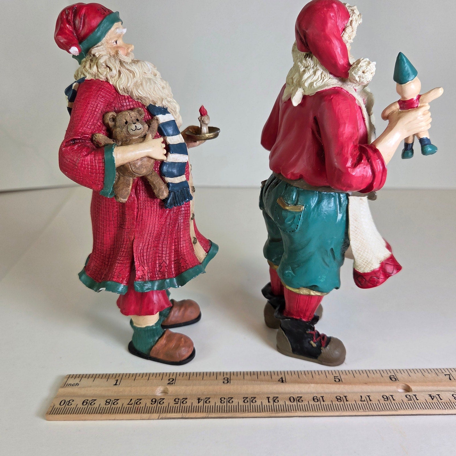 Midwest Importers Santa Pair – Christmas Figurines 9" Holiday Decor