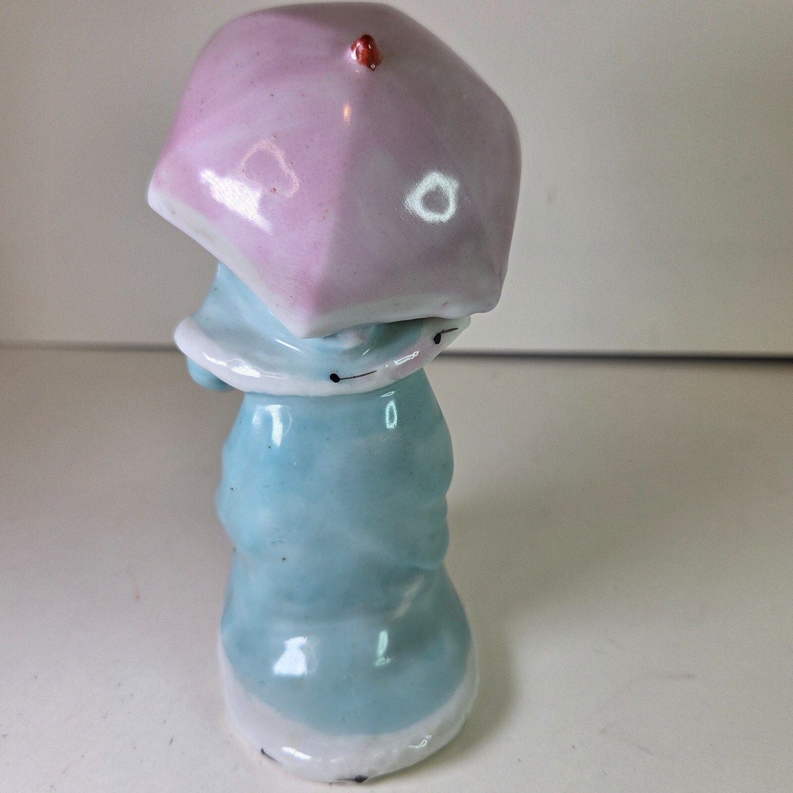 Little Miss Muffet Ceramic Figurine Made in Japan Vintage Nursery Rhyme 5.5"