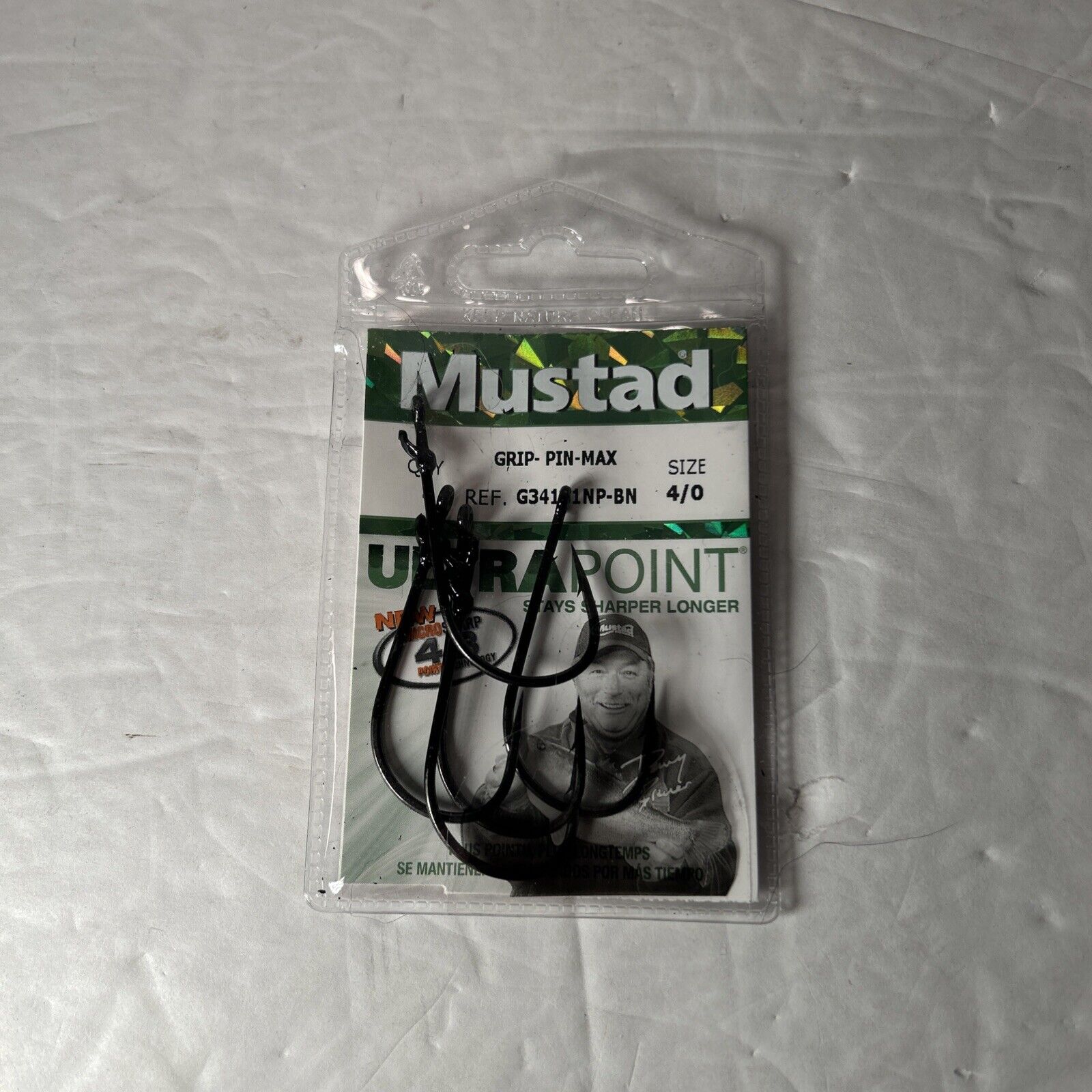 5 Mustad Grip-Pin-Max G34131NP-BN Size 4/0