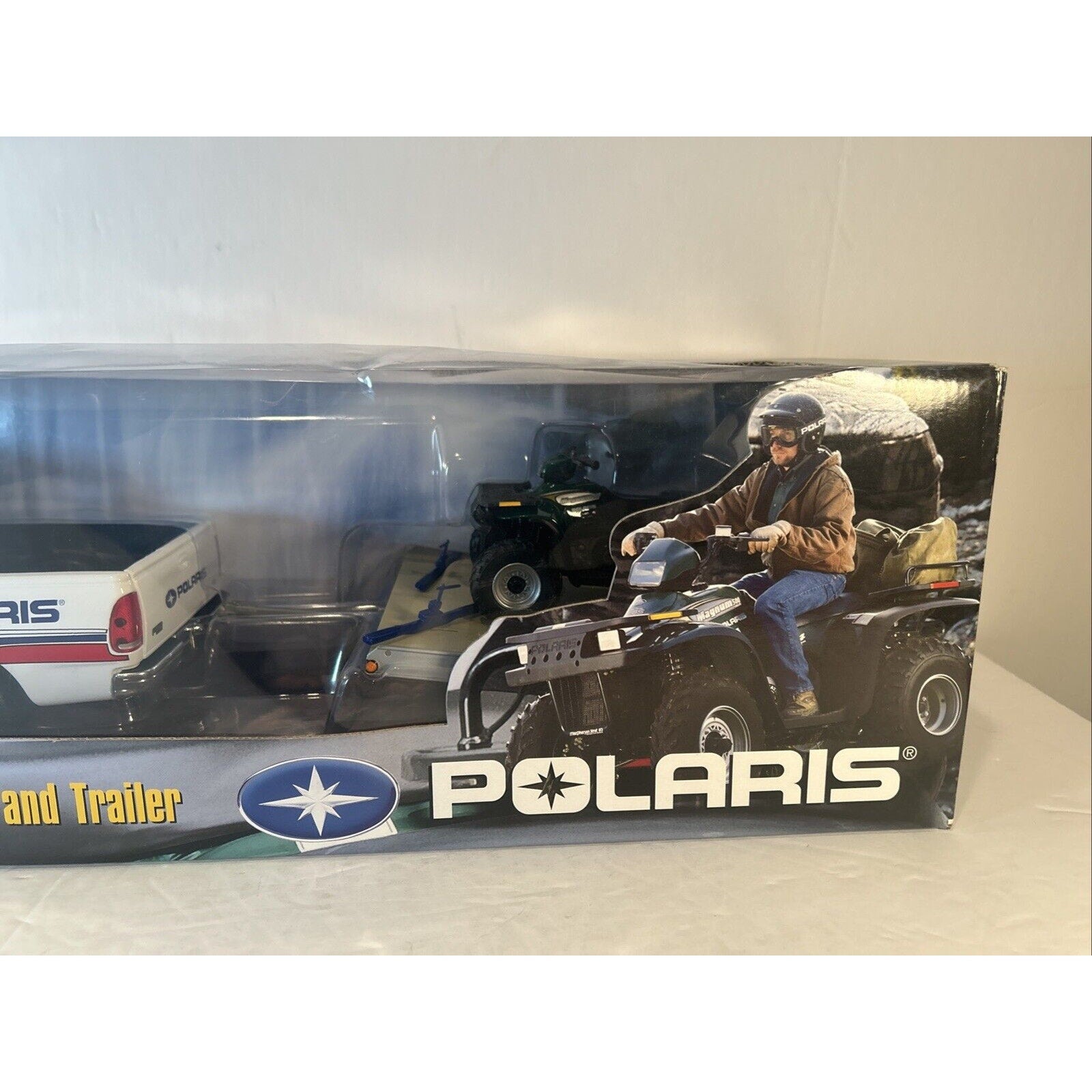 ERTL Polaris Magnum 500 ATV Ford Pickup & Trailer 1:18 Scale – NIB