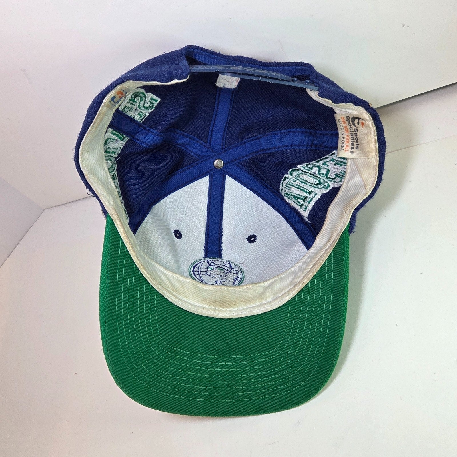Vintage 90s Minnesota Timberwolves Snapback Hat Sports Specialties Korea OSFA