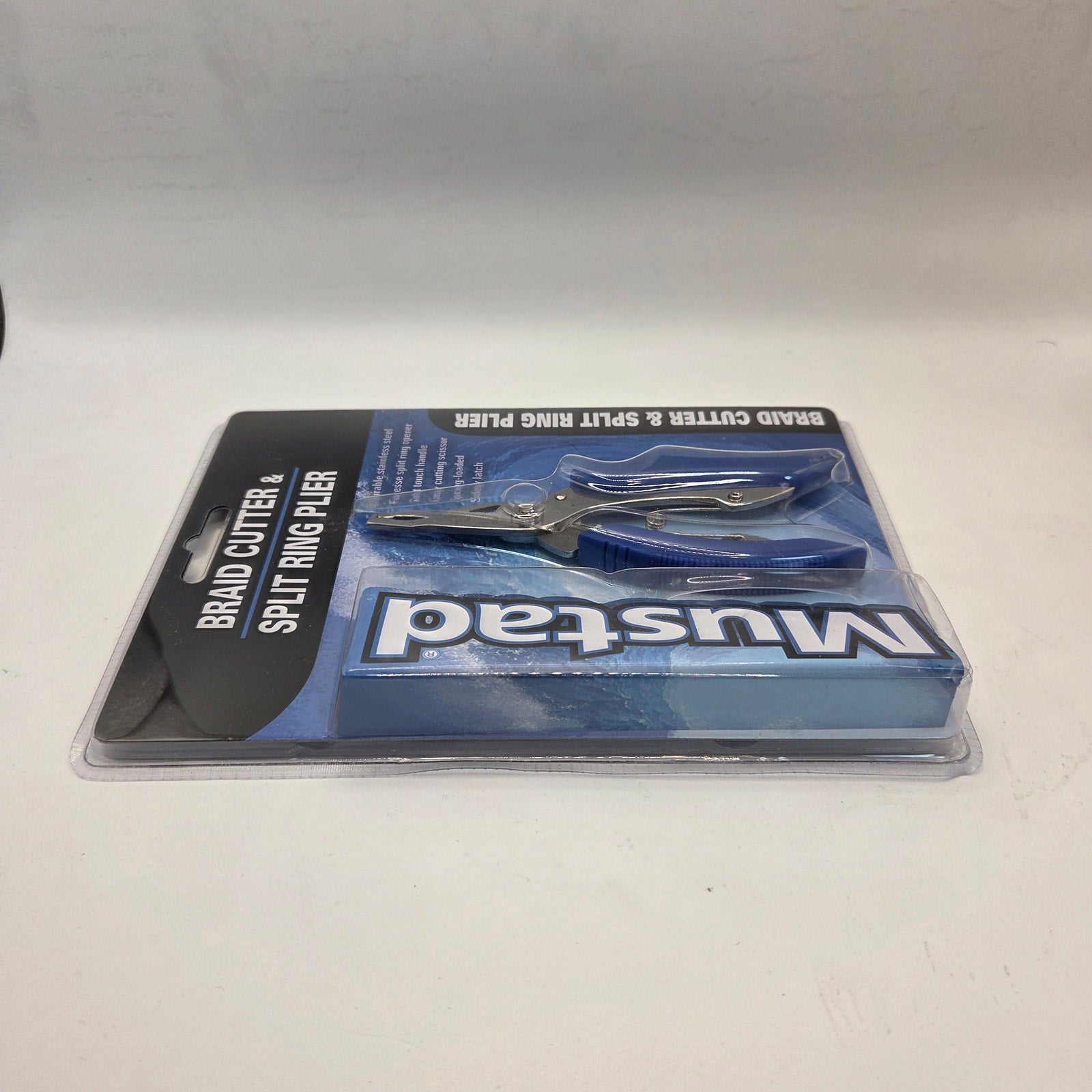 Mustad Braid Cutter Split Ring Fishing Plier NIB Stainless Steel MT-028