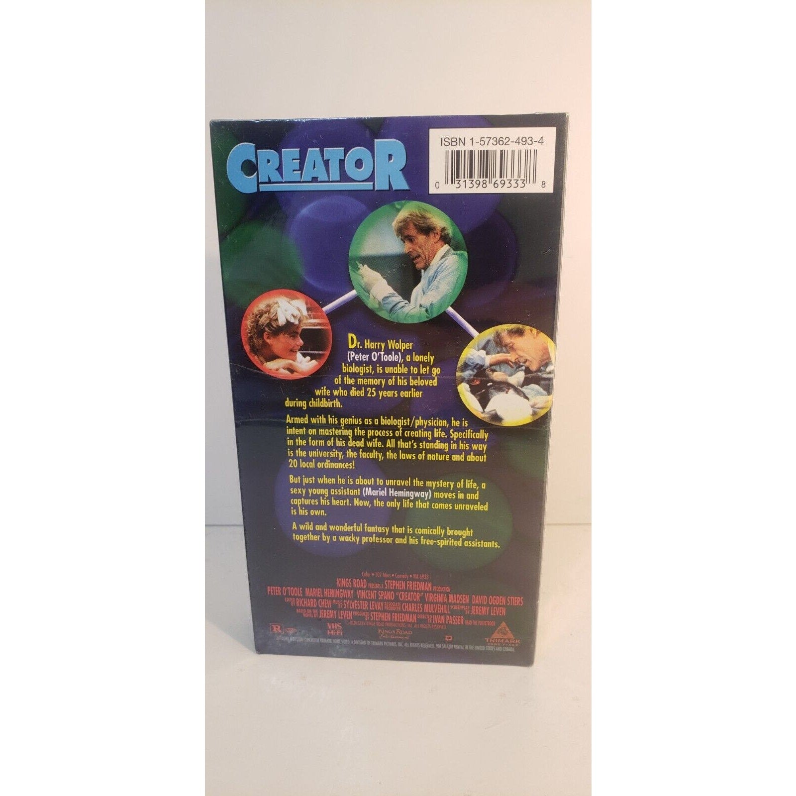 Creator 1985 VHS 1999 New Sealed Peter O'Toole Mariel Hemingway