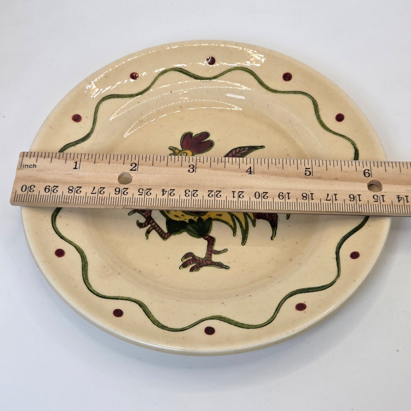 Metlox Poppytrail California Provincial Rooster Plate 6.25” Vintage Dish