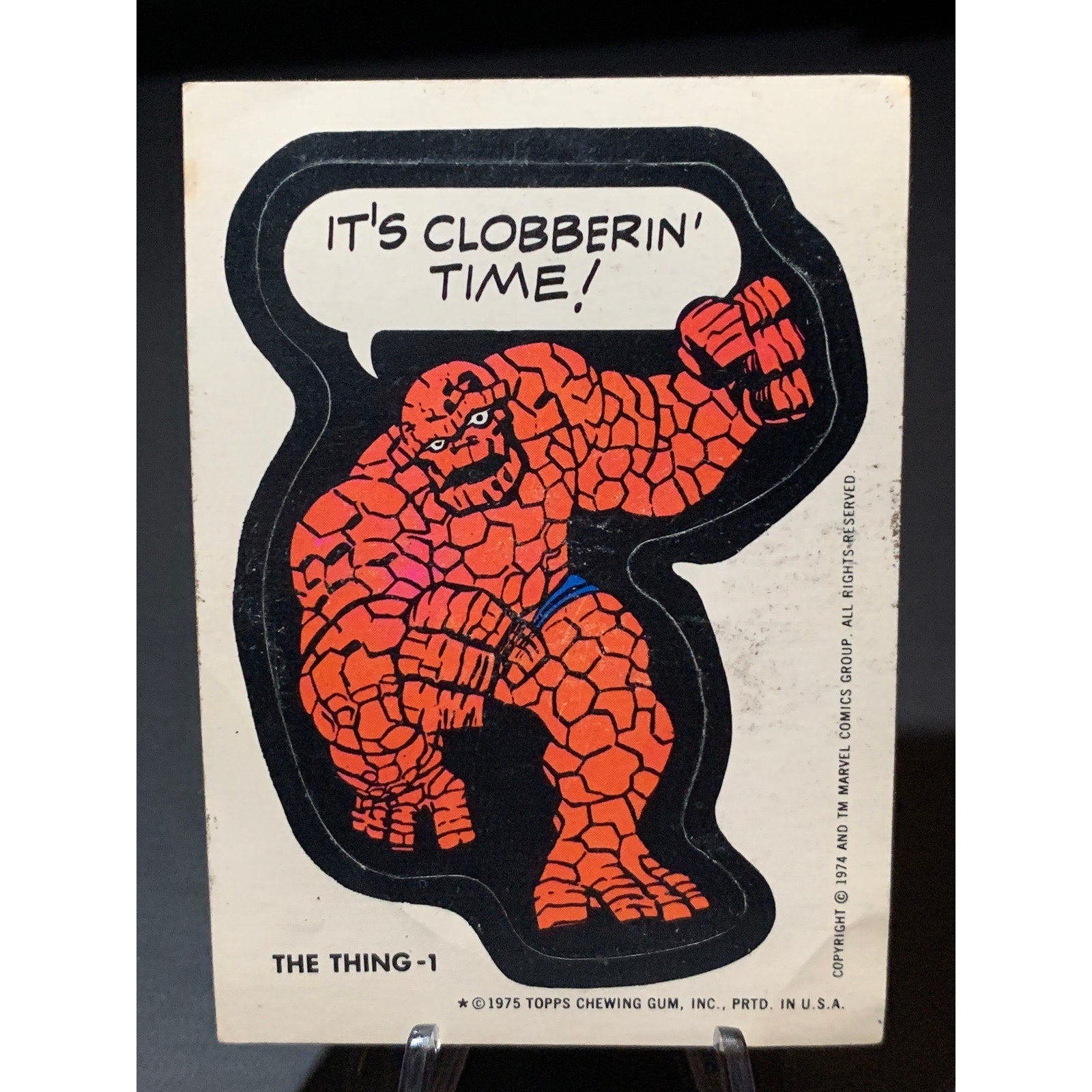 1974-1976 Topps Marvel Comics Sticker Lot Thing Thor Sub Mariner Werewolf
