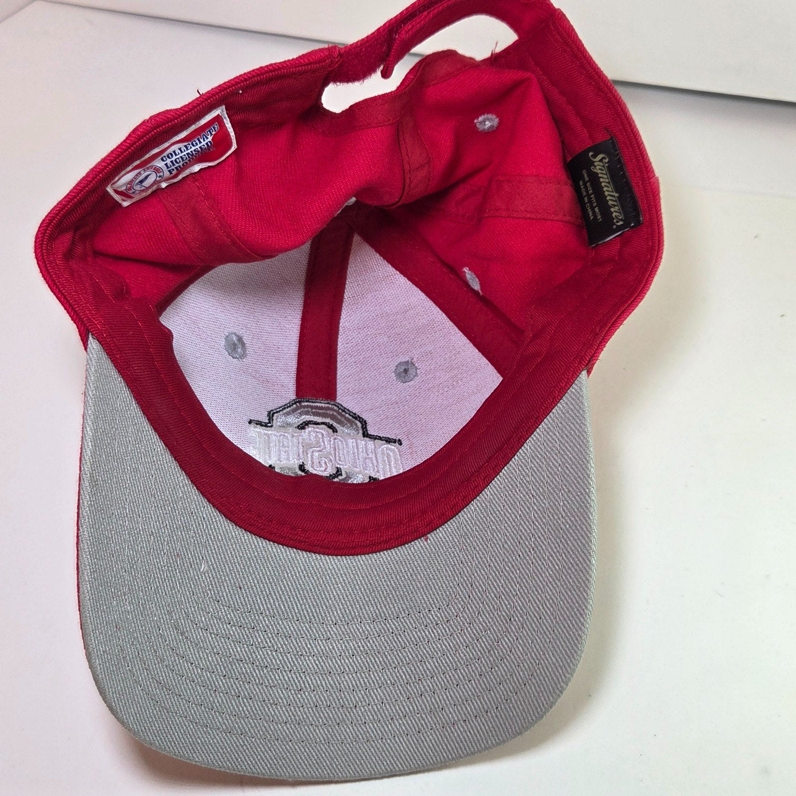 Ohio State Buckeyes Scarlet Hat Cap One Size Collegiate Licensed Adjustable