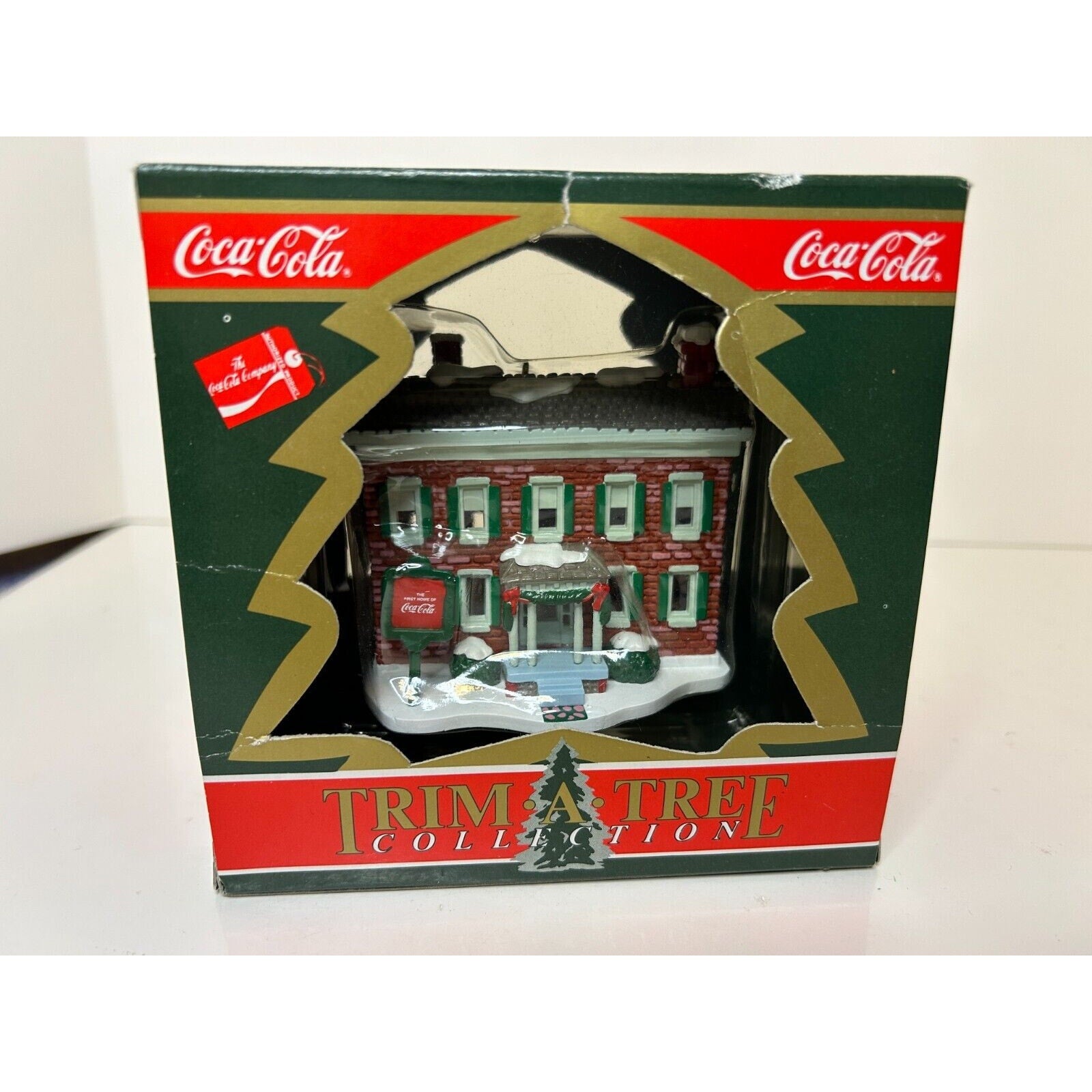 Coca-Cola Trim-A-Tree Collection Ornaments Set of 2 Vintage 1990s x79