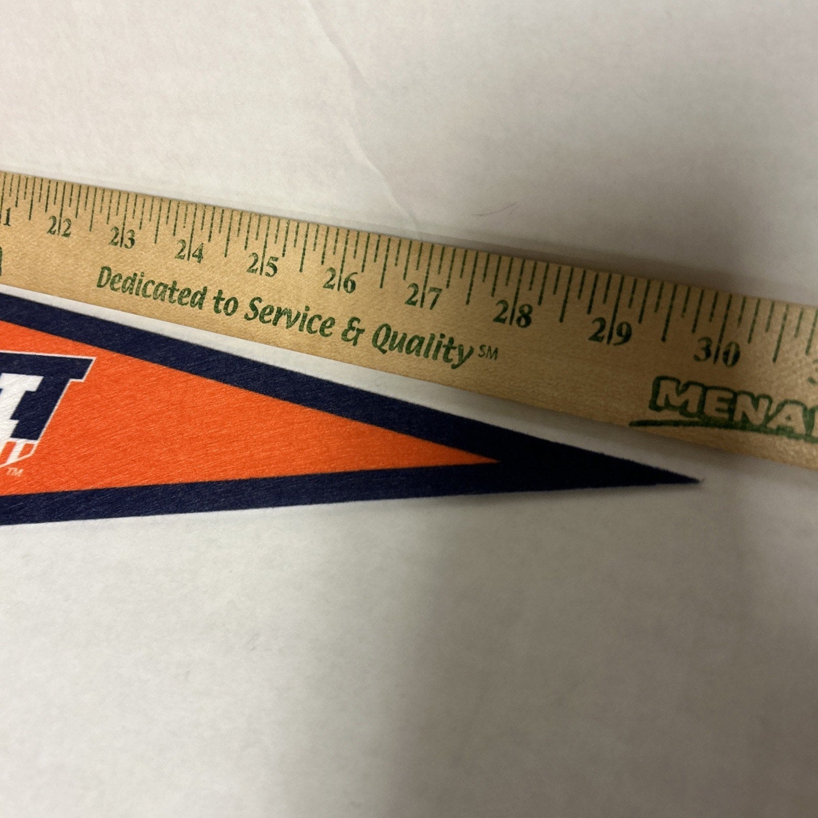 The Illinois University Fighting Illini 12" X 30" Wincraft Felt Pennant