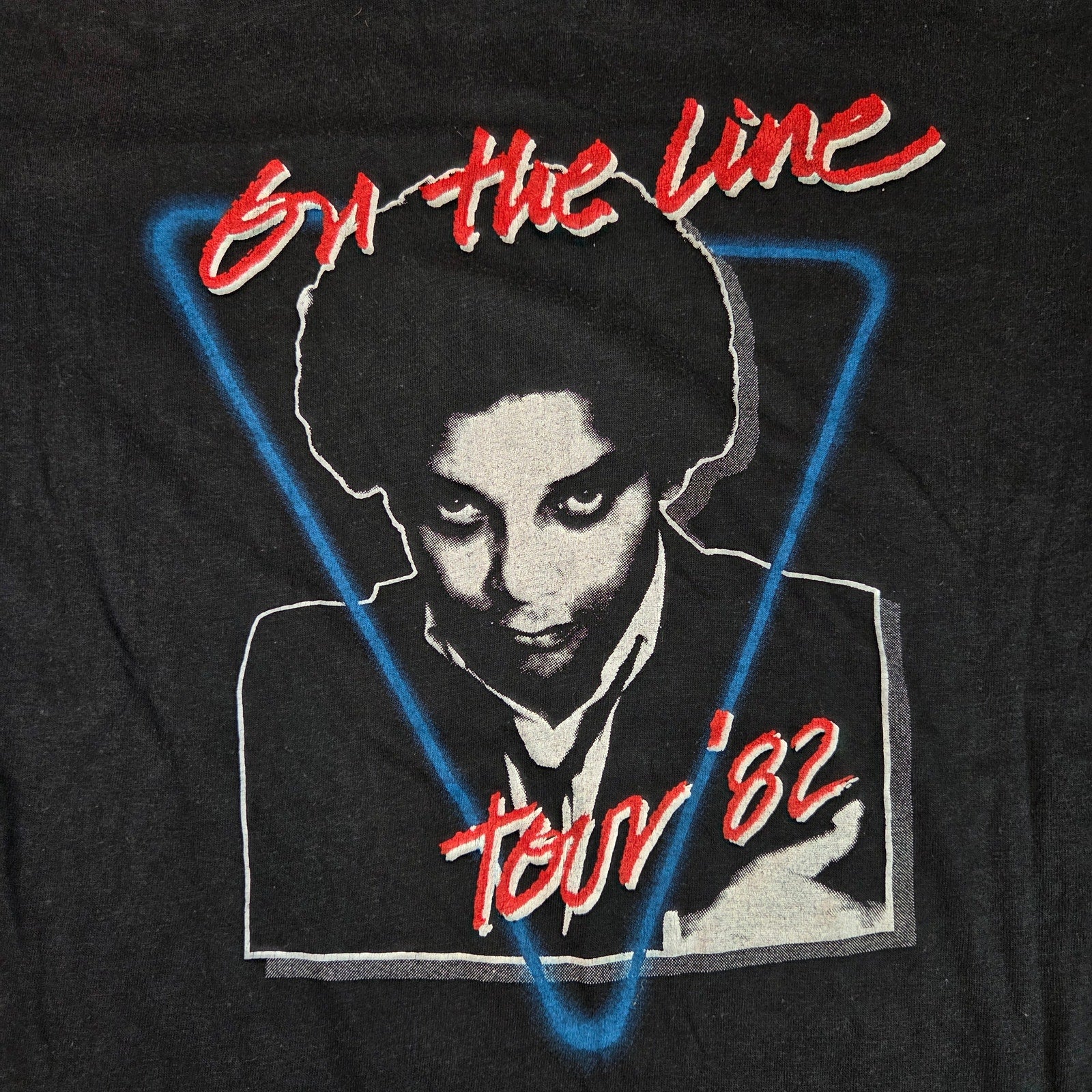 Vintage 1982 Gary U.S. Bonds On The Line Tour T-Shirt Made In USA L