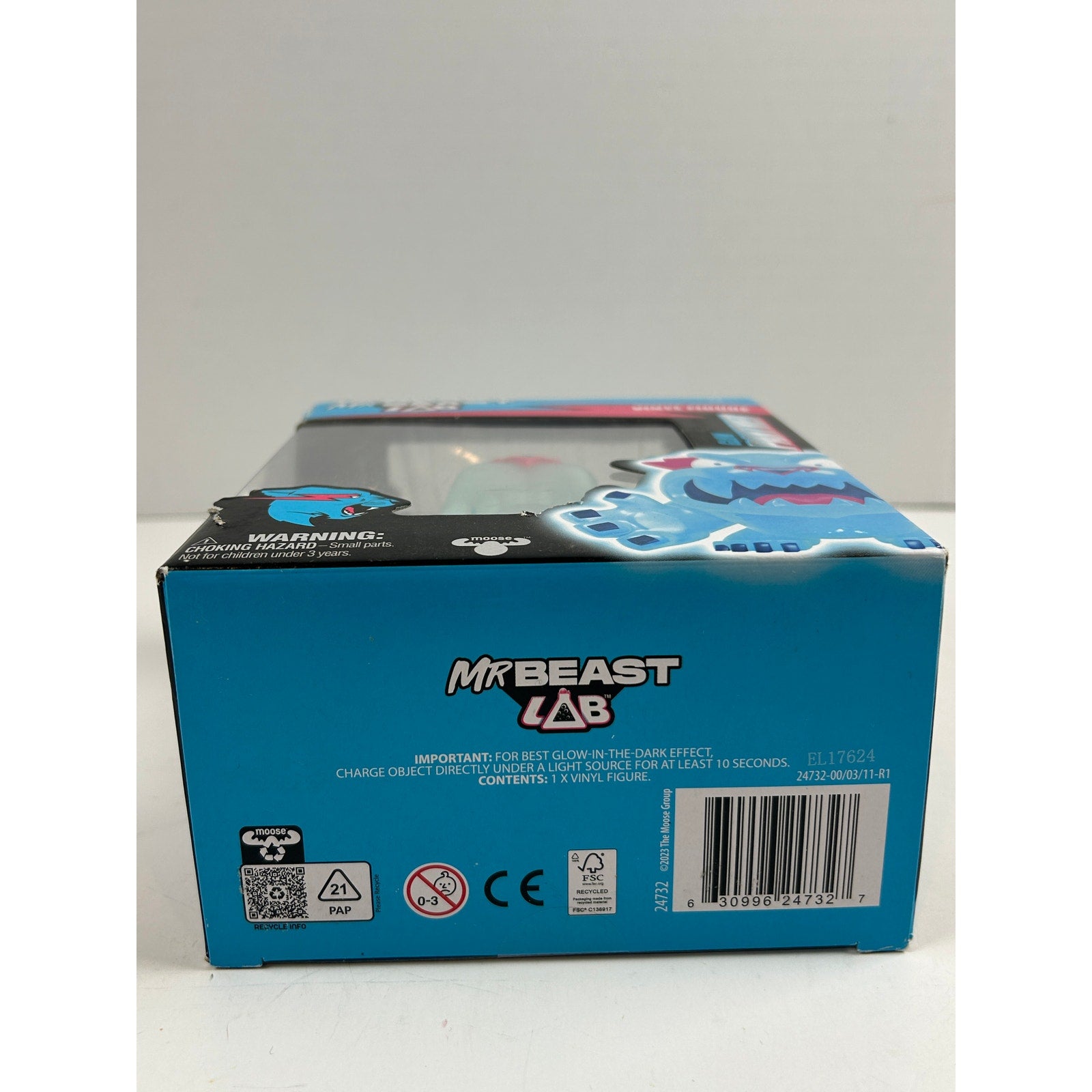 MrBeast Lab Glow Panther Vinyl Figure - Used / Opened Box - Glow in Dark