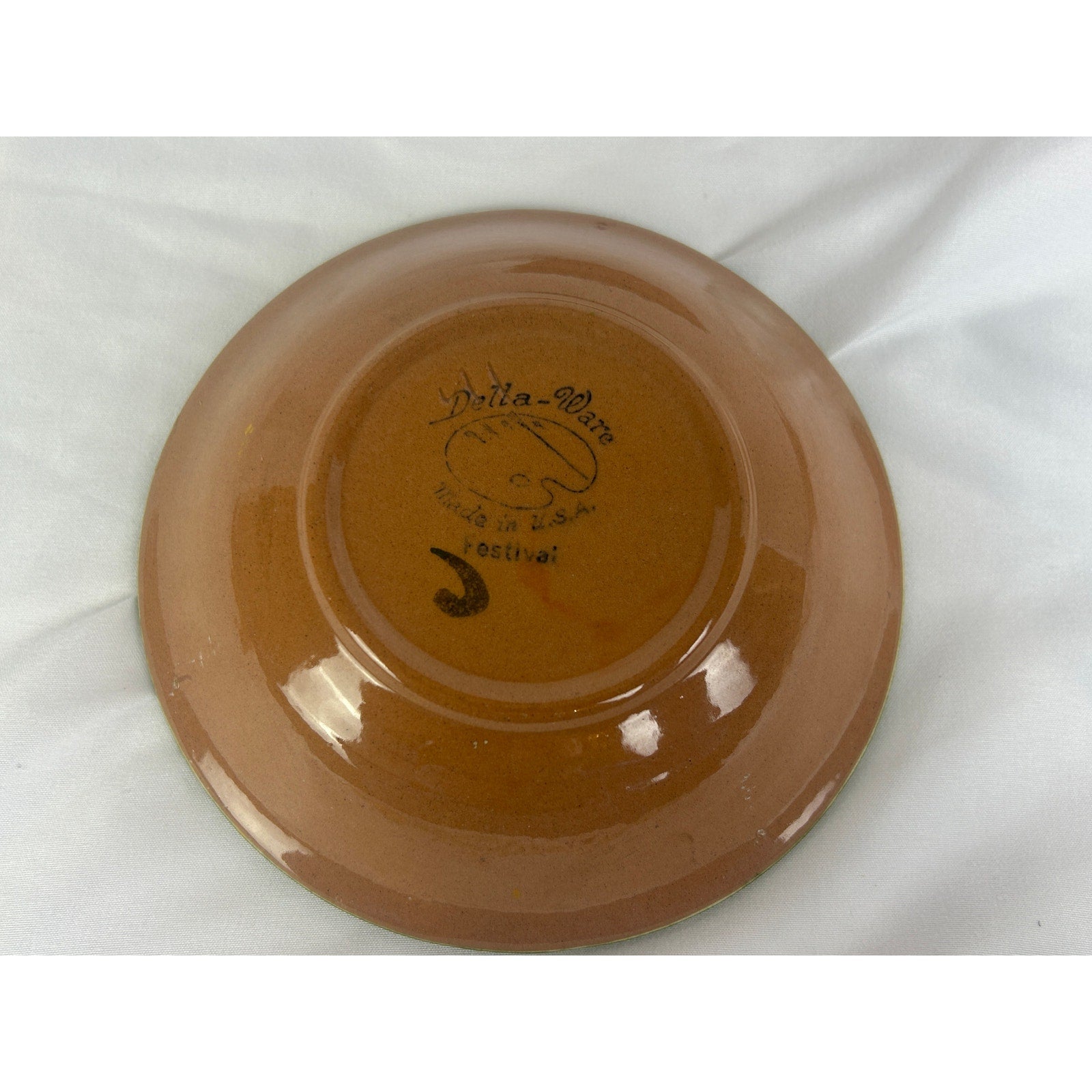 Vintage Della Ware Festival Fruit Bowls Set 5 Hand Painted USA