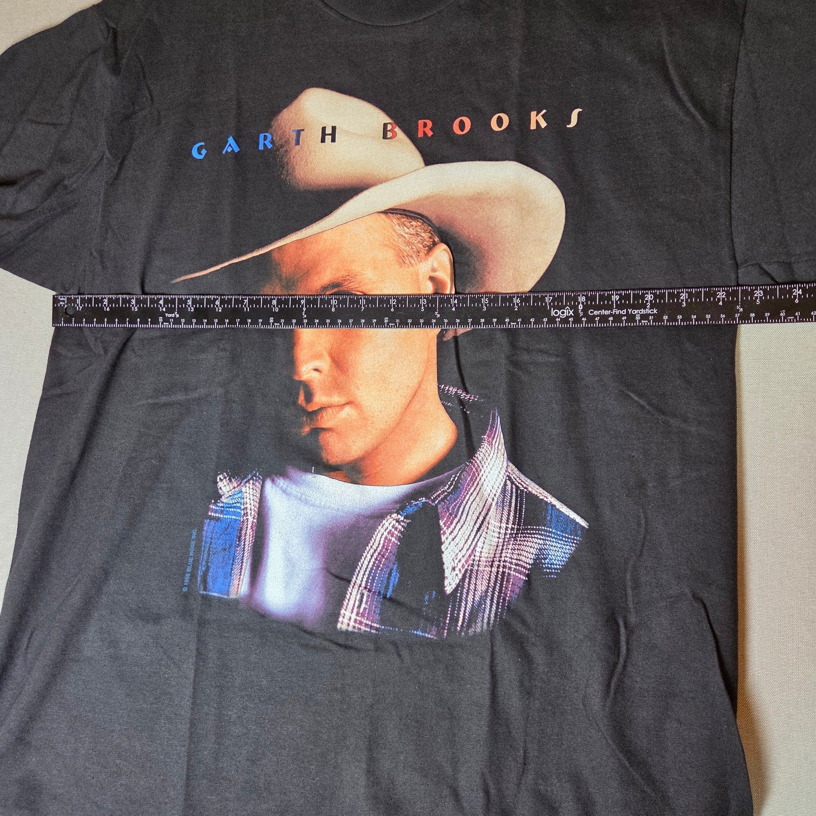 Hanes Beefy-T Garth Brooks 1993 Blue Rose Tour Shirt XL Vintage Concert Tee