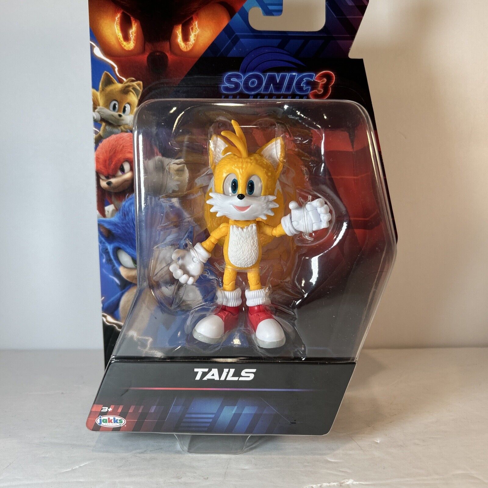 Sonic the Hedgehog 3 Action Figure Lot – Sonic, Tails, Shadow + Mini Sonic JAKKS
