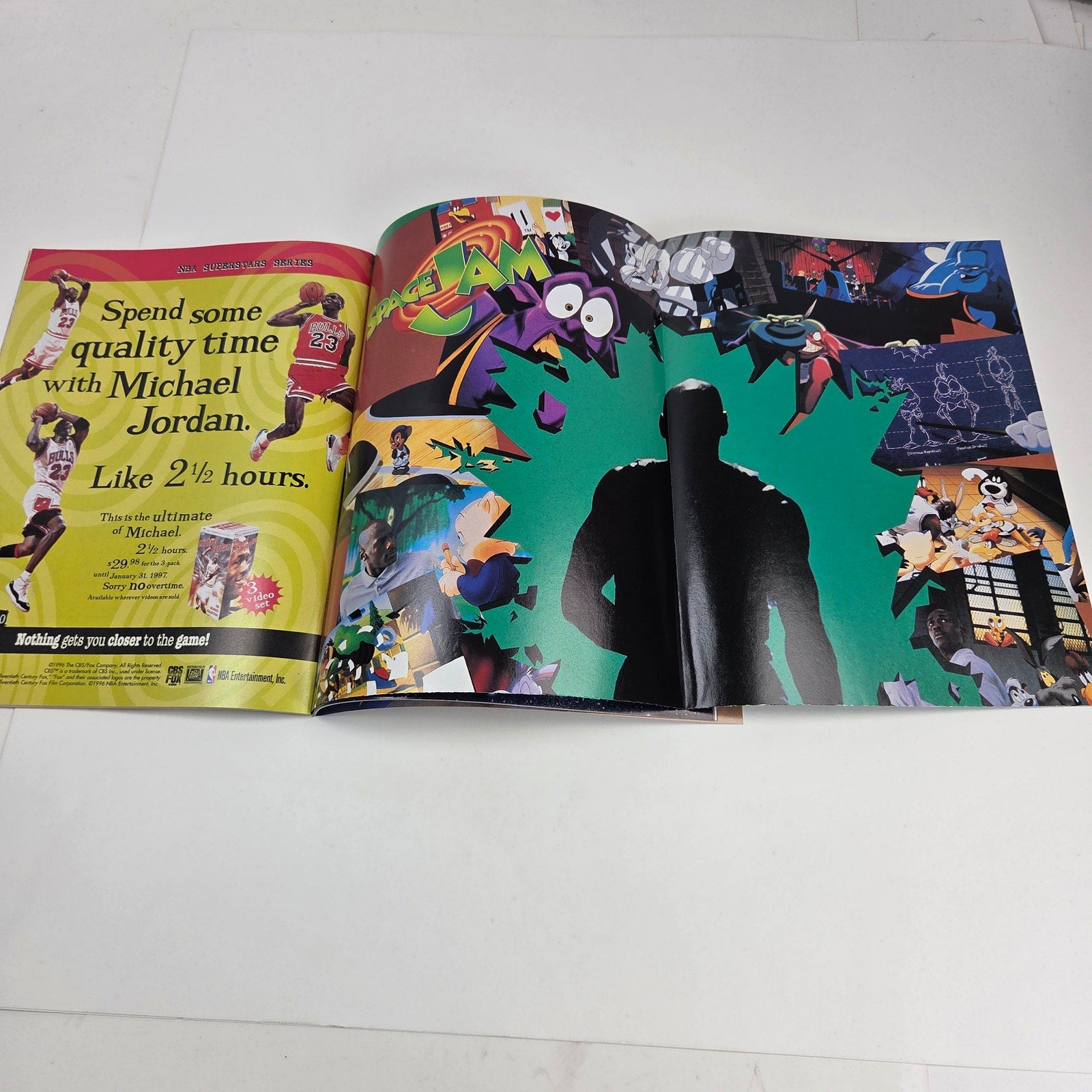 Sports Illustrated For Kids Space Jam Michael Jordan 1997 Newsstand Poster