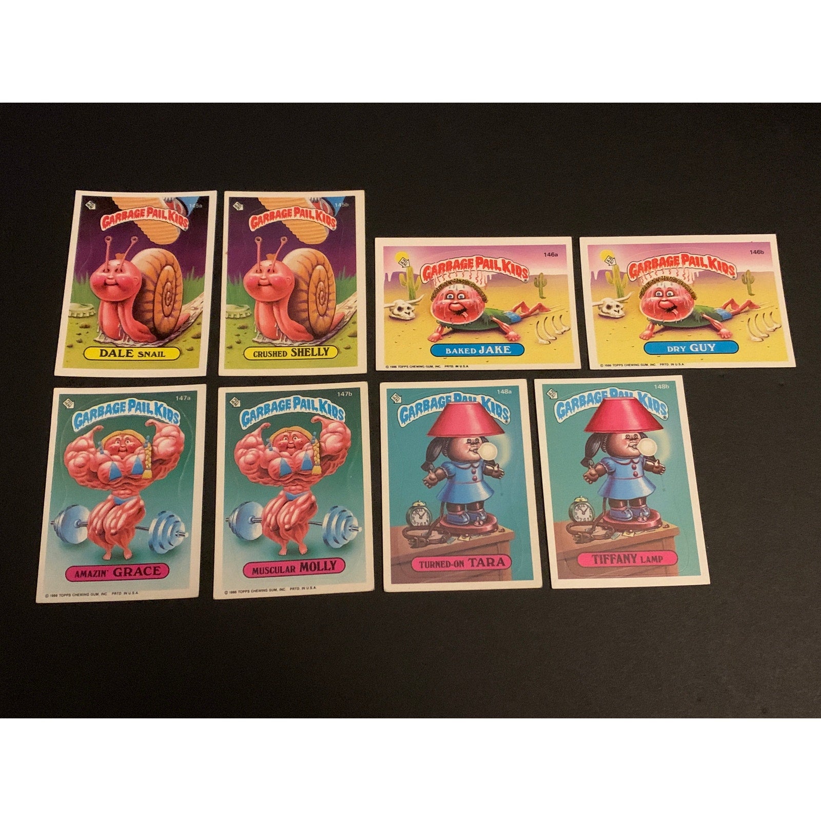 1986 Topps Garbage Pail Kids Series 4 Complete Set w/ Reese Pieces Crystal Gale