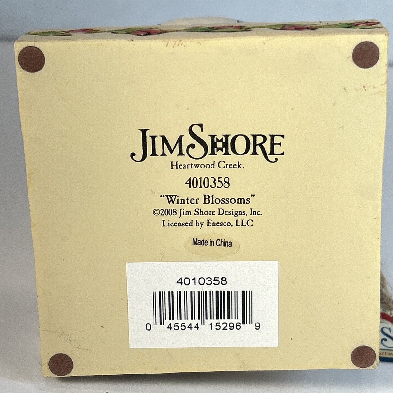 Jim Shore Heartwood Creek Snow Woman Winter Blossoms Figurine 2008 #4010358