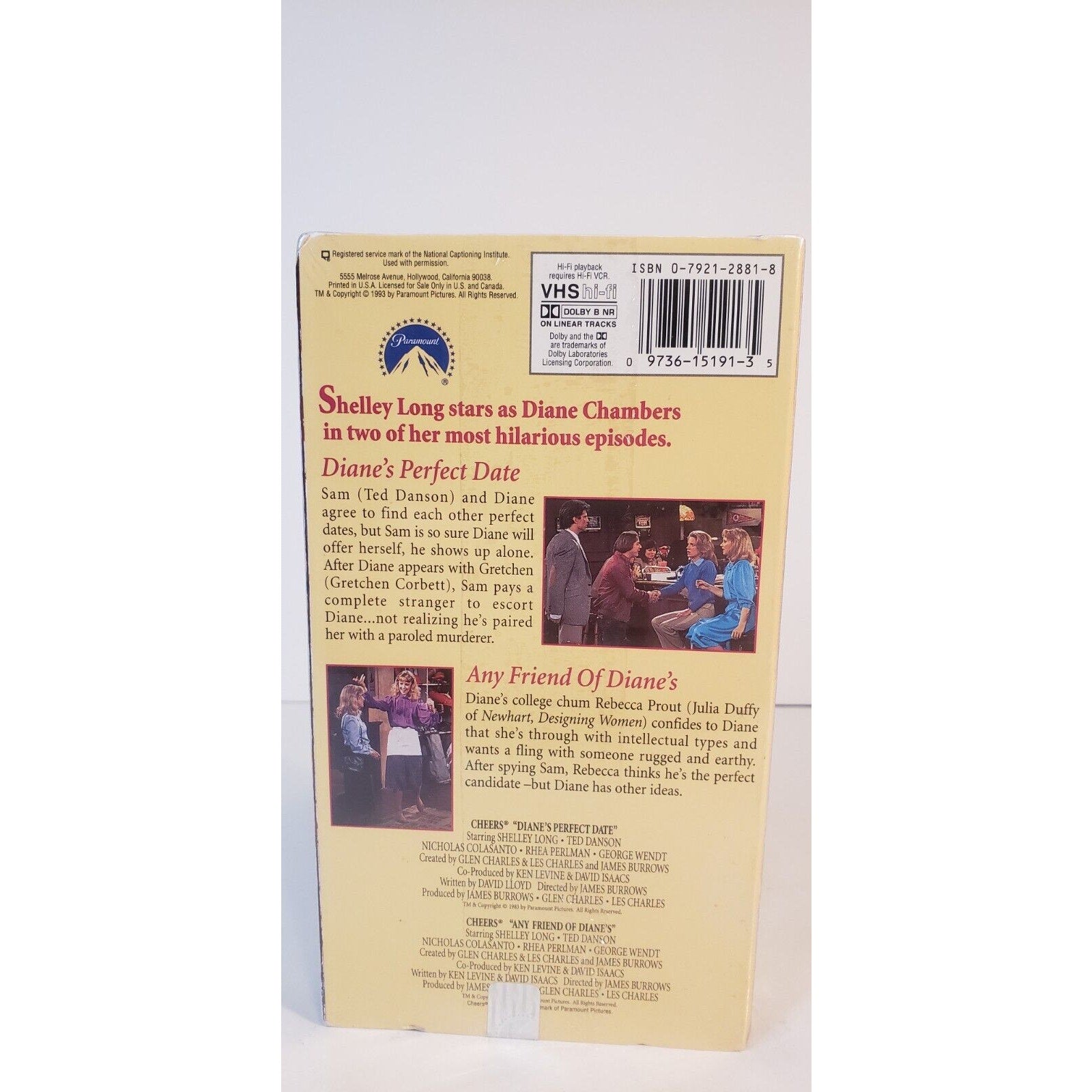 Cheers - Vol. 6 The Best of Diane Chambers VHS New Sealed Shelly Long