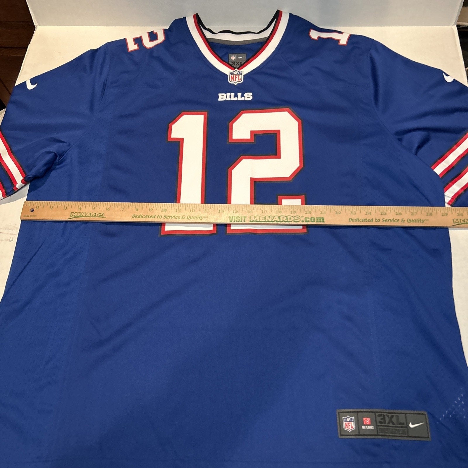 Jim Kelley #12 Buffalo Bills NFL Football Jersey Size 3XL
