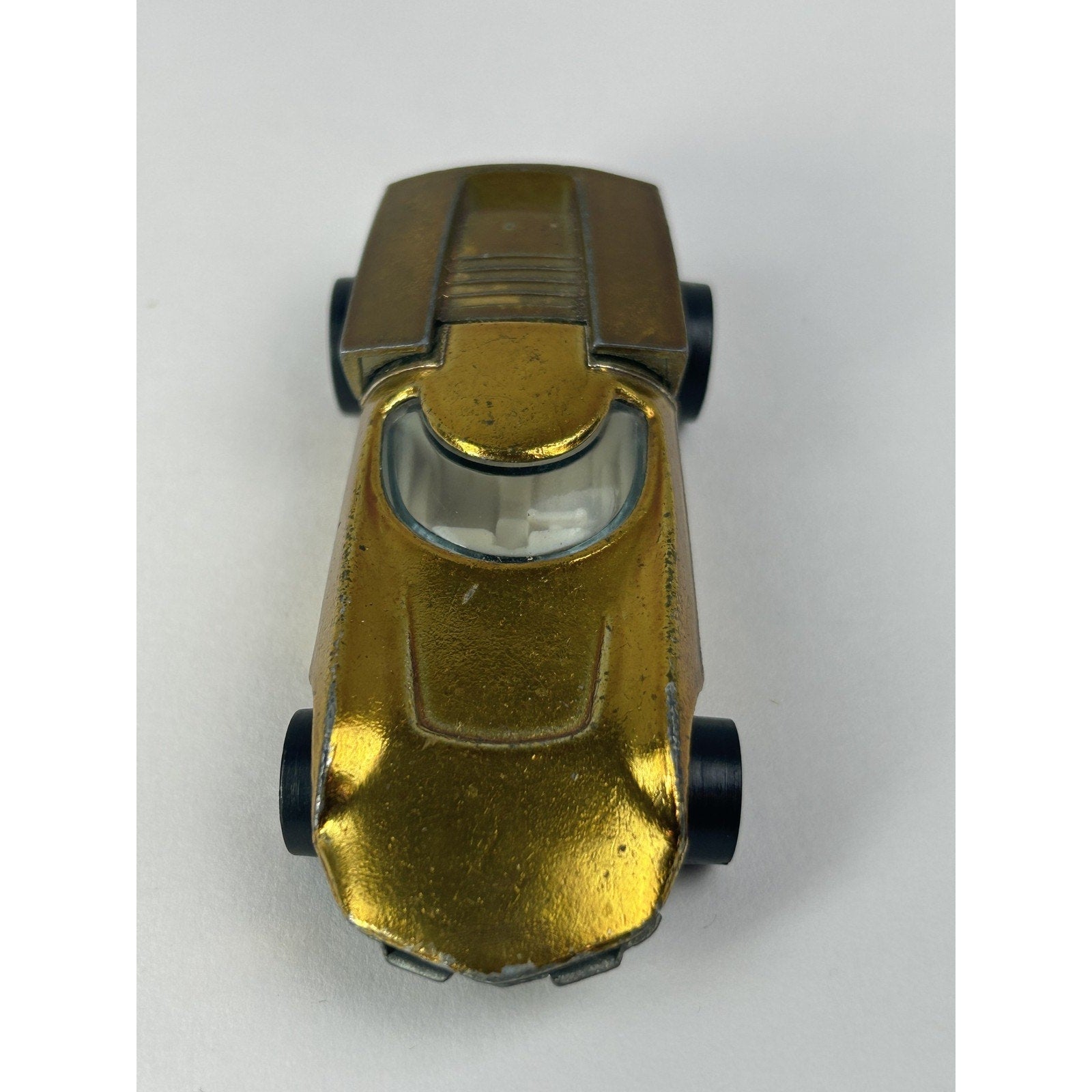 Vintage Hot Wheels Turbo Fire Redline Diecast Car Gold 1968 Mattel USA Collector