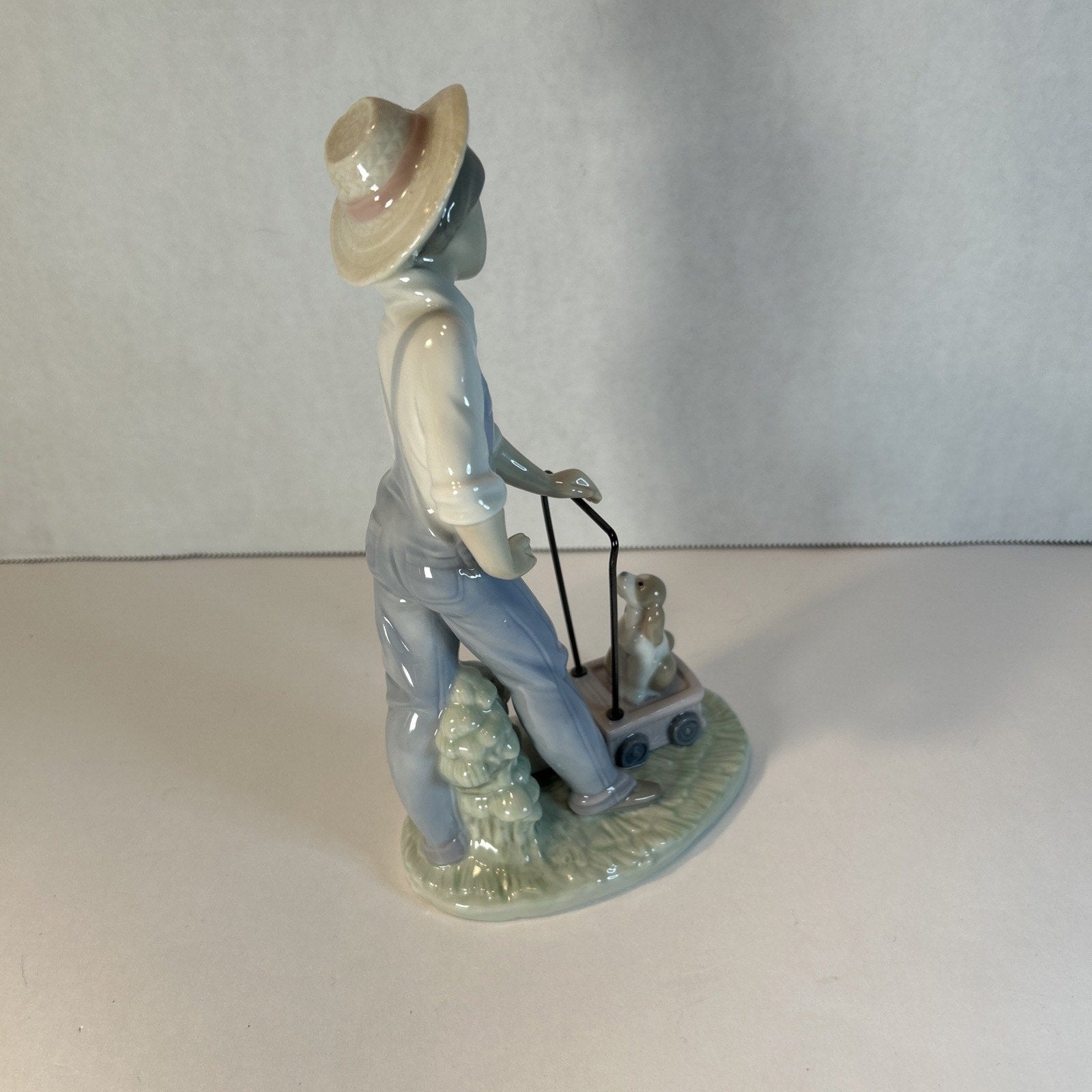 Lladro 6021 Saturday’s Child Boy with Dog Figurine Retired Spain Porcelain