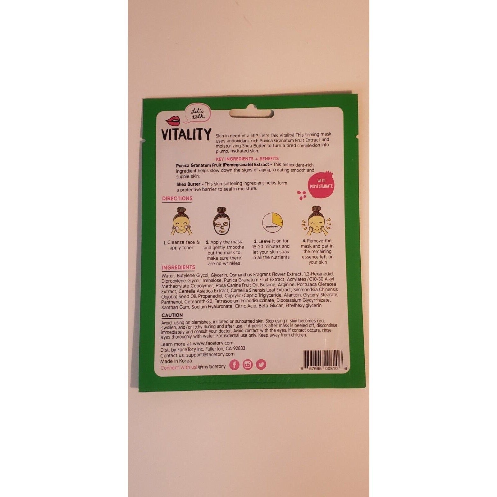 FaceTory Best of Seven Facial Masks Collection For All Skin Types - Pack of 7