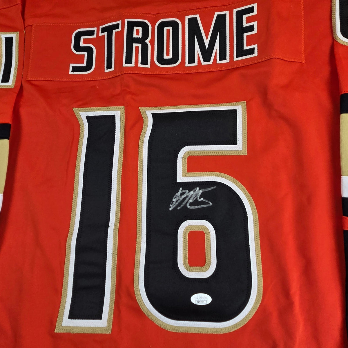 Ryan Strome Signed Anaheim Ducks Custom Hockey Jersey XL JSA Autographed