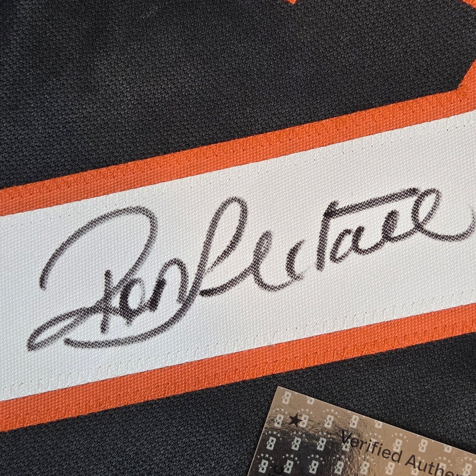 Ron Hextall #27 Flyers Black Signed Jersey Beckett Authenticated XL