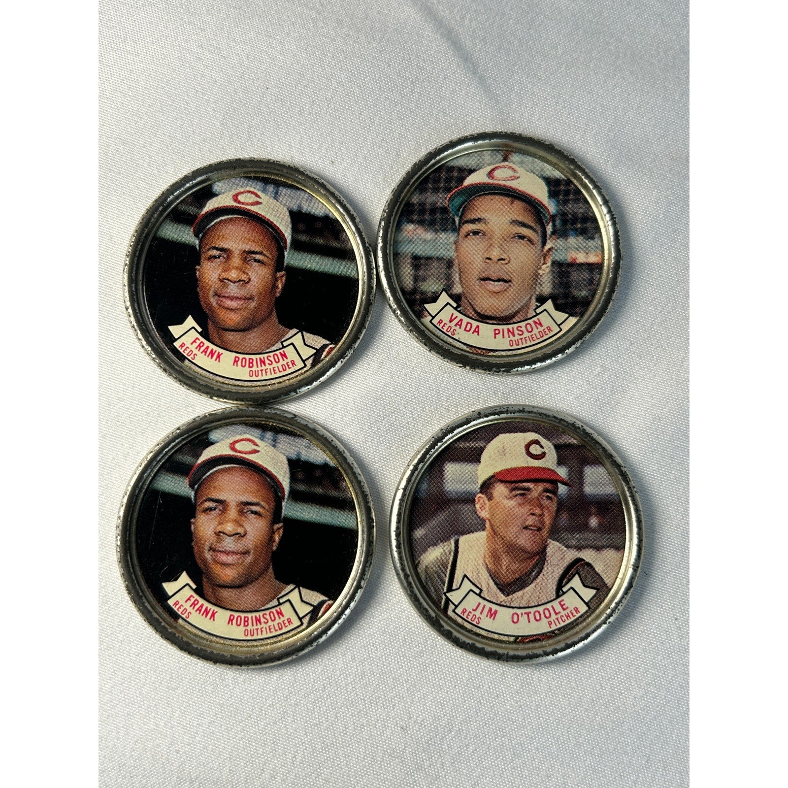 1964 Topps Baseball Coin Lot Frank Robinson V Pinson J. O’Toole Cincinnati Reds