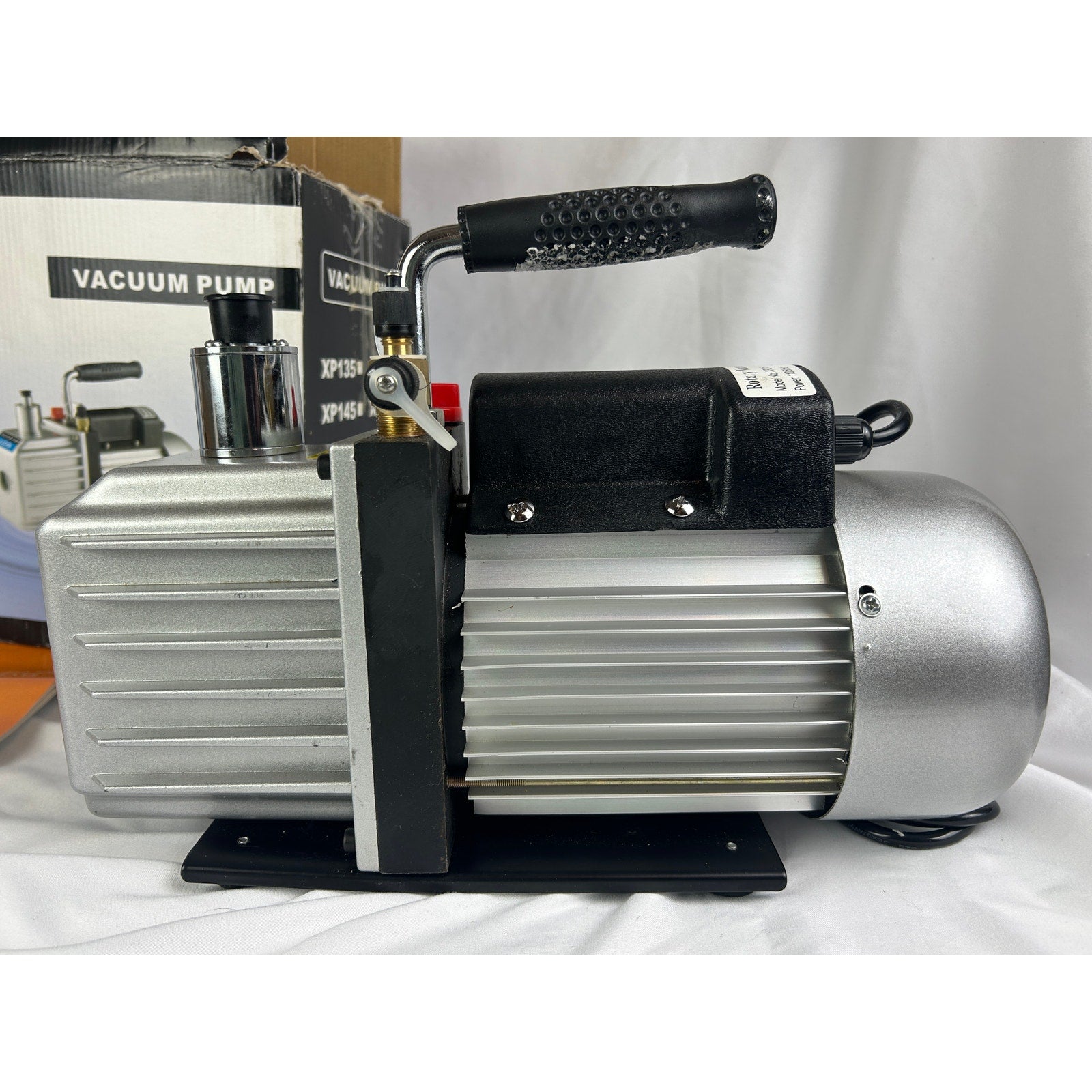 Pitstop XP215 Vacuum Pump Rotary Vane HVAC 110V w Box Oil Manual