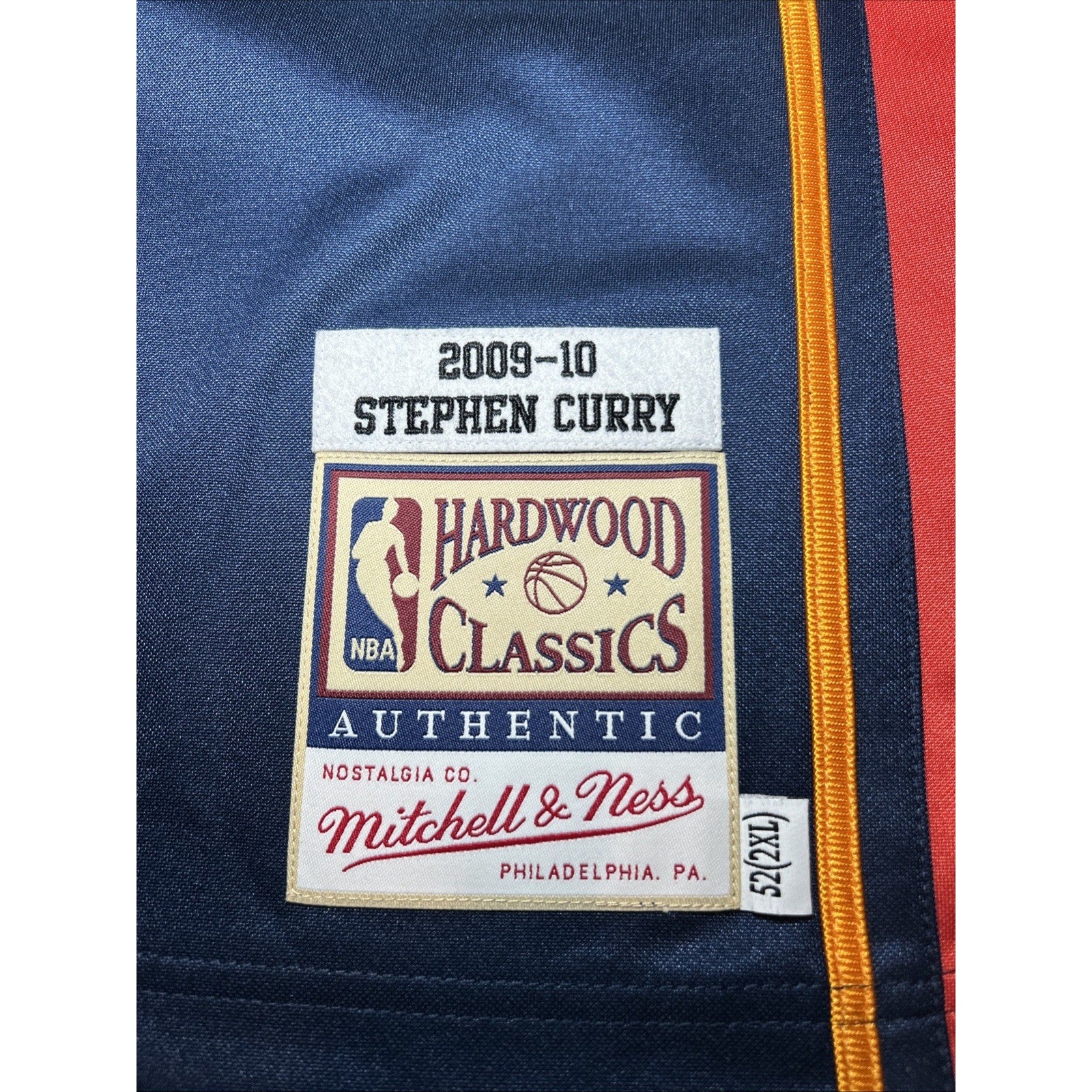 Stephen Curry #30 Warriors 2009-10 Mitchell & Ness Authentic Jersey 2XL