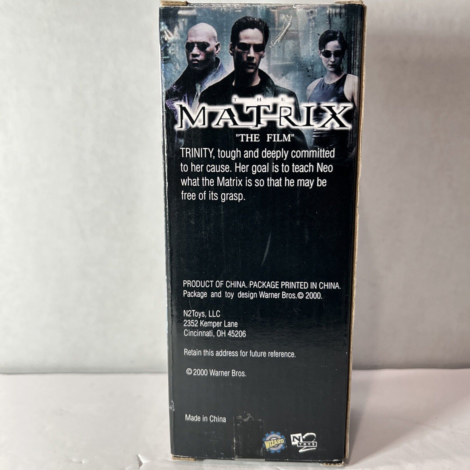 Matrix The Film Wizard N2 Toys Trinity 6” Action Figure VTG 2000 NEW