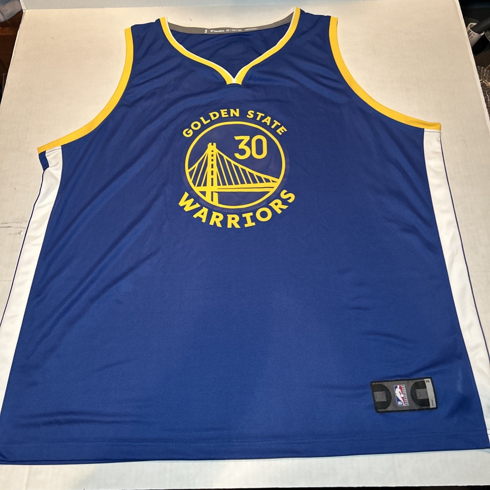 Steph Curry #30 Warriors Fanatics Jersey 3XL NBA NWT Fast Break Basketball