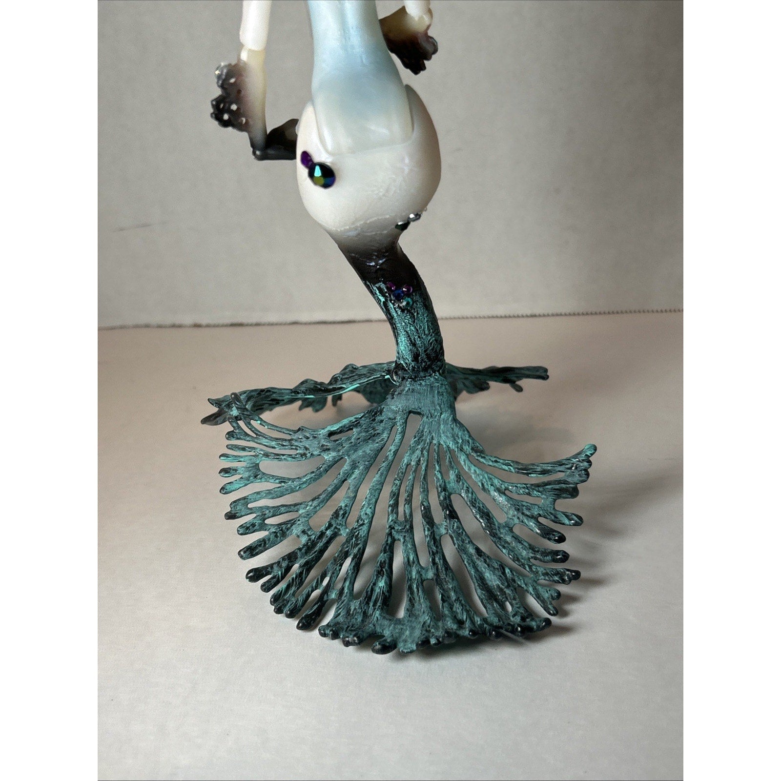 OOAK Repaint Monster High Mermaid Doll BJD Queen of the Seas Long Blue Hair 11”