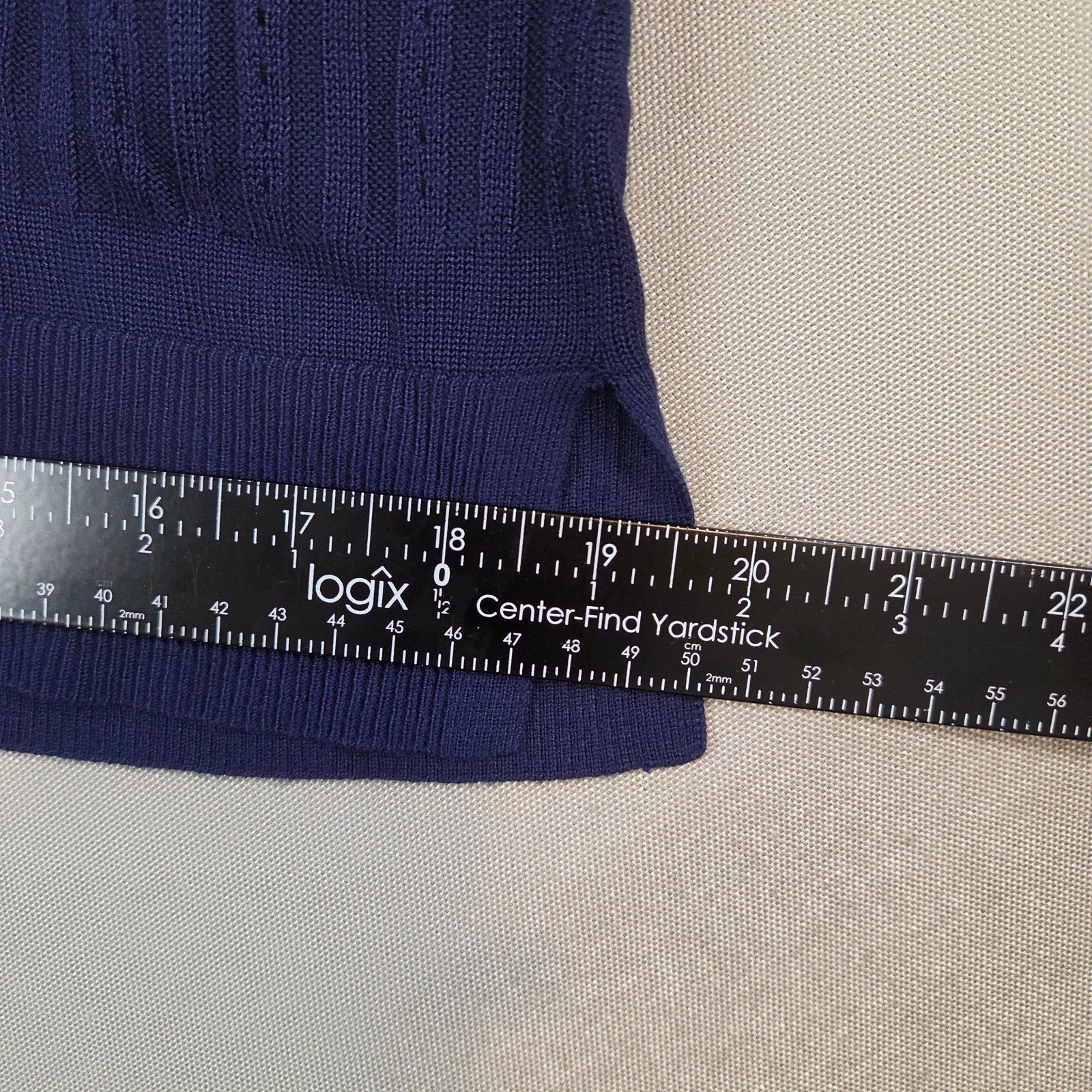 White House Black Market Purple Knit Viscose Top Blouse Size M Women’s