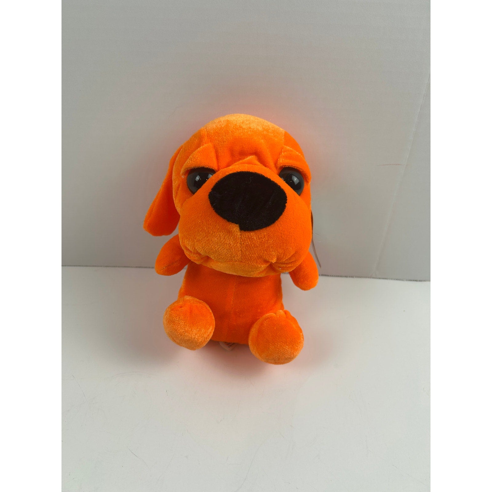 Toy Factory Orange Puppy Dog Plush Stuffed Animal 9" 2014 Carnival Prize