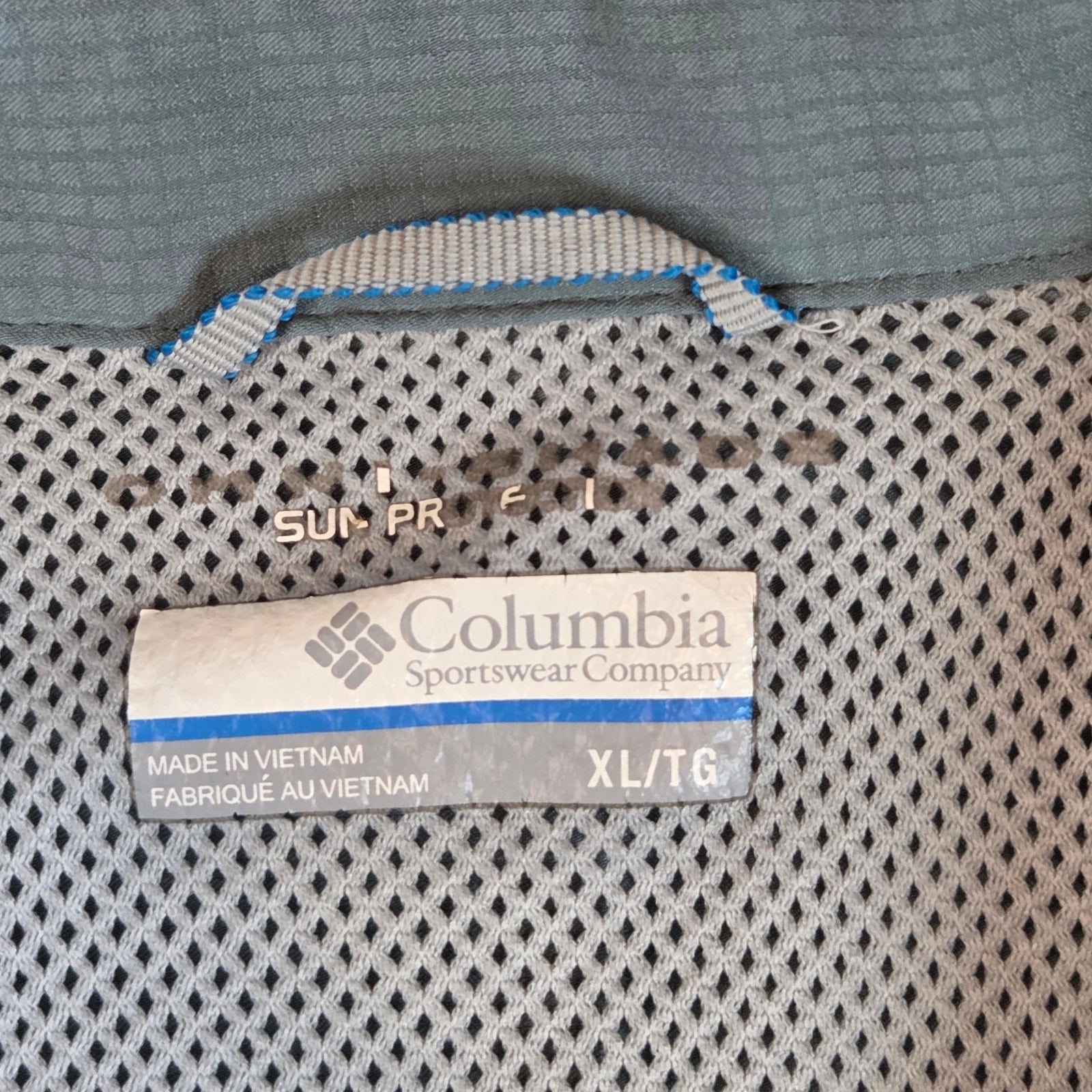Columbia PFG Omni-Shade Vented Fishing Shirt Men’s XL Blue Short Sleeve