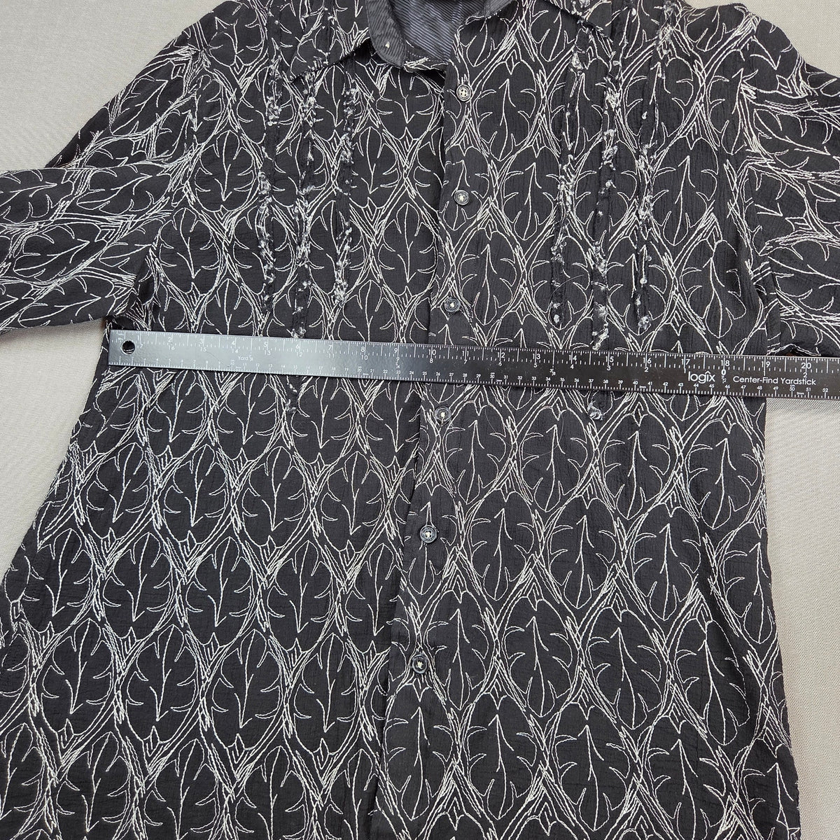 Jimi Hendrix Experience Purple Label XL Black Embroidered Button Down Shirt